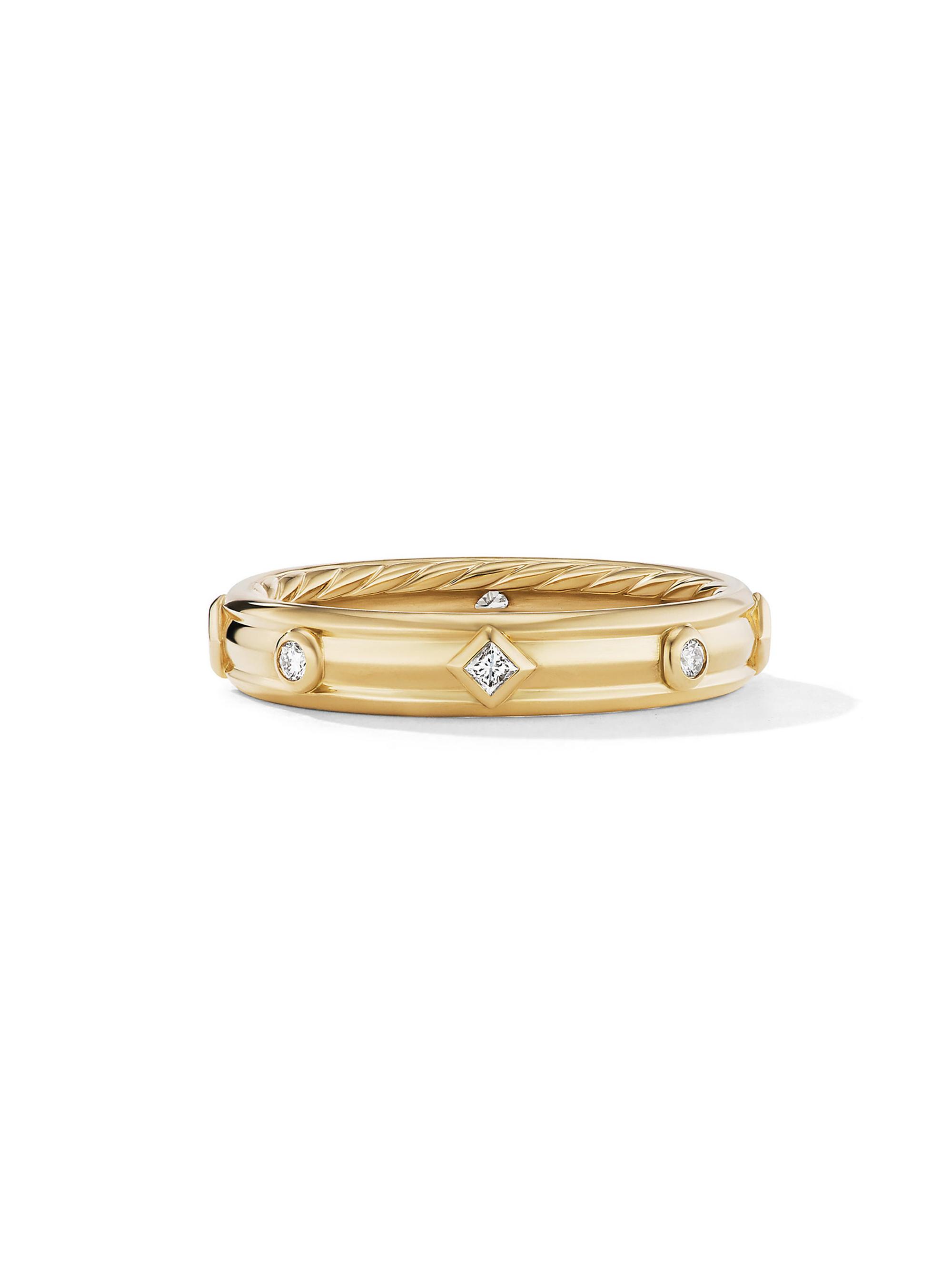 David Yurman Women's Modern Renaissance Band Ring In 18K Yellow Gold - Gold