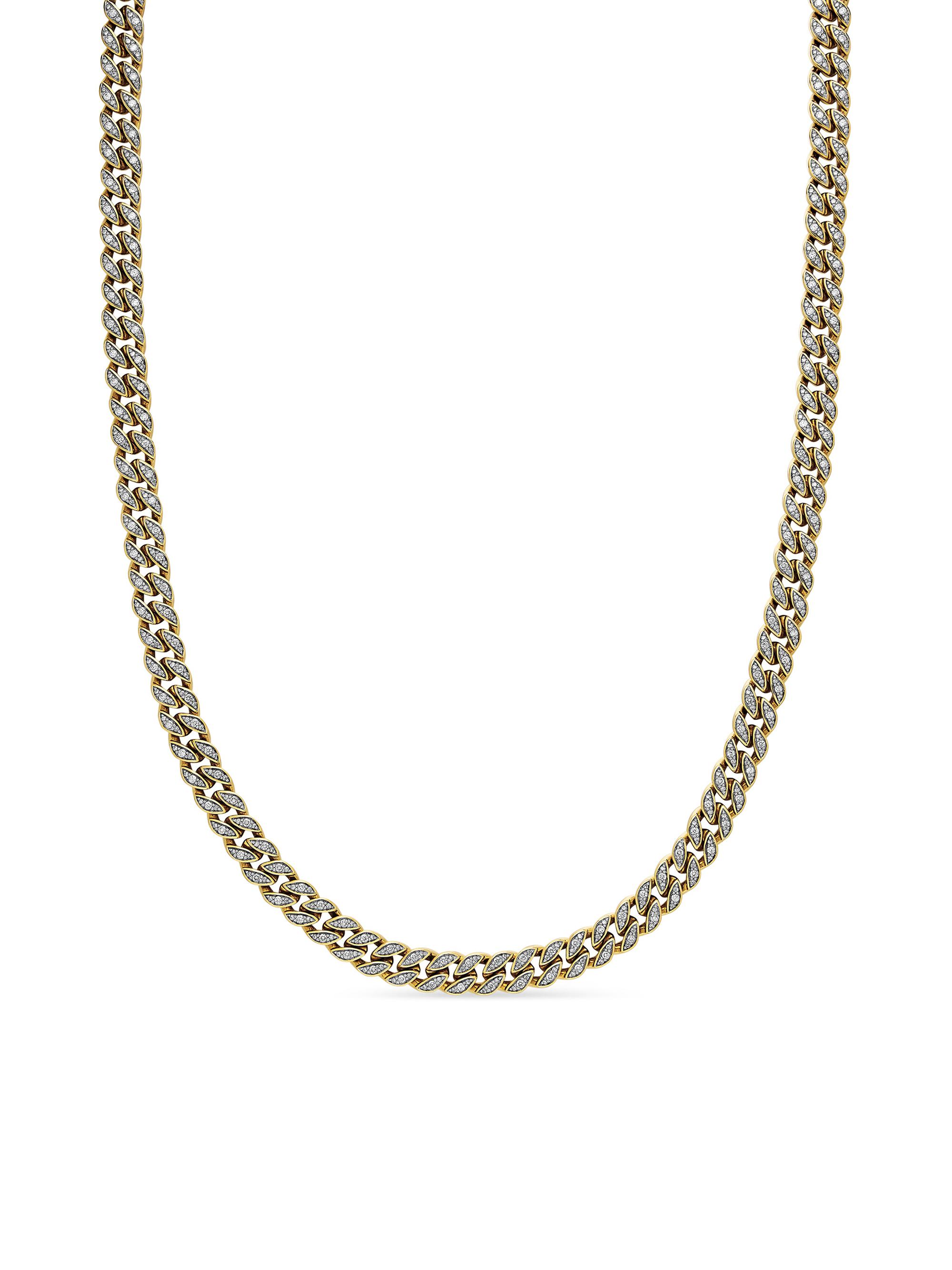 David Yurman Women's Curb Chain Necklace In 18K Yellow Gold - Gold