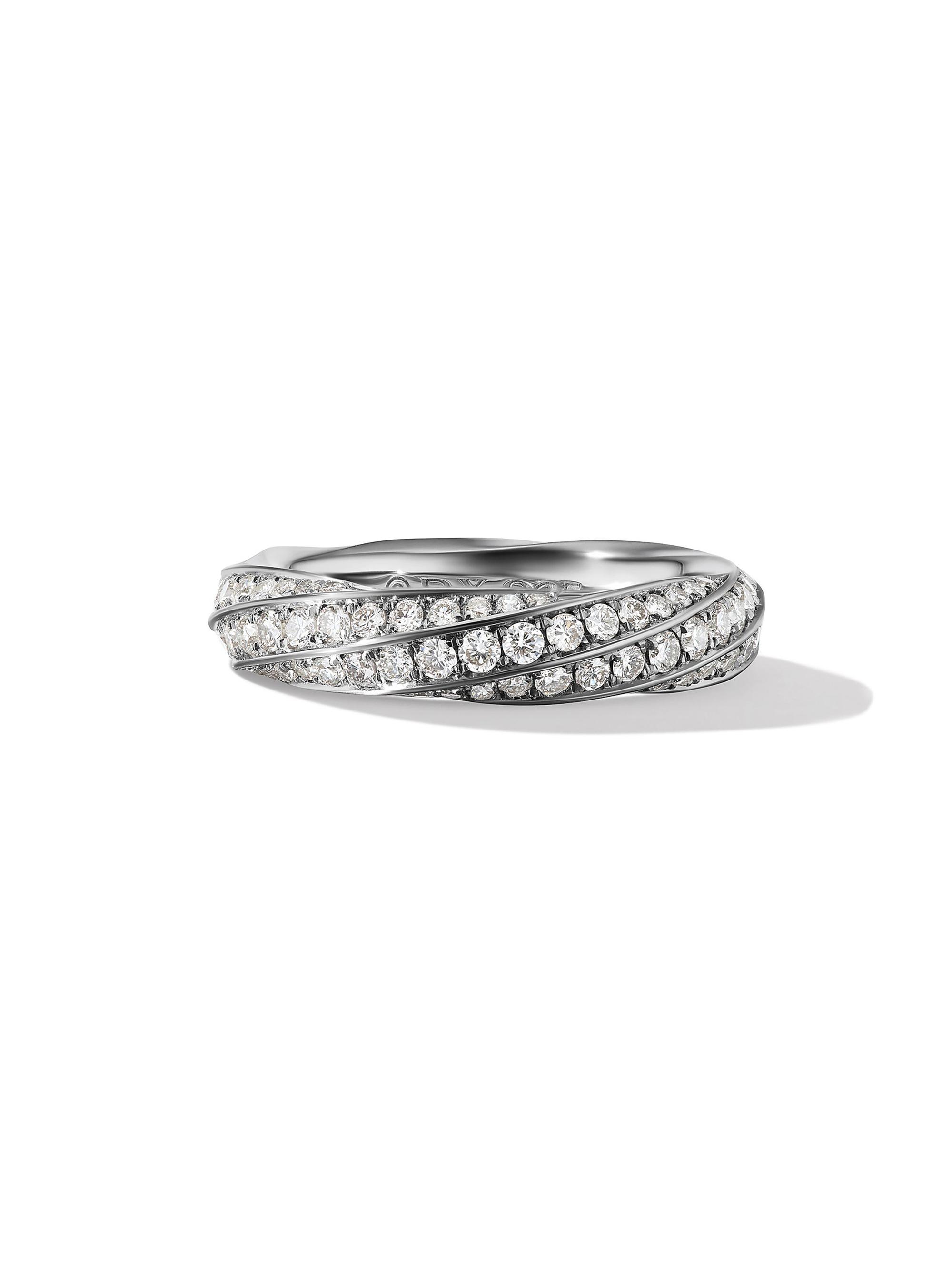 David Yurman Women's Cable Edge Band Ring In Sterling Silver - Silver