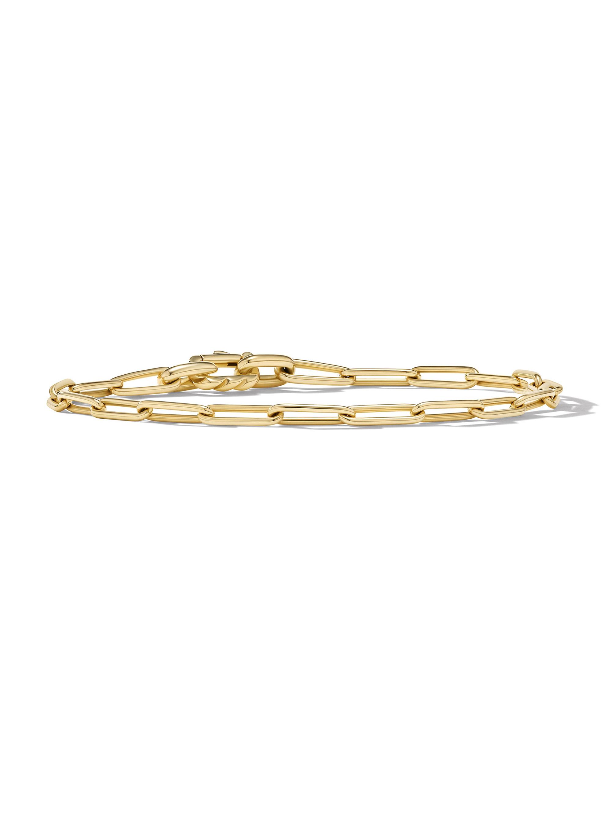 David Yurman Men's Chain Link Bracelet In 18K Yellow Gold - Gold