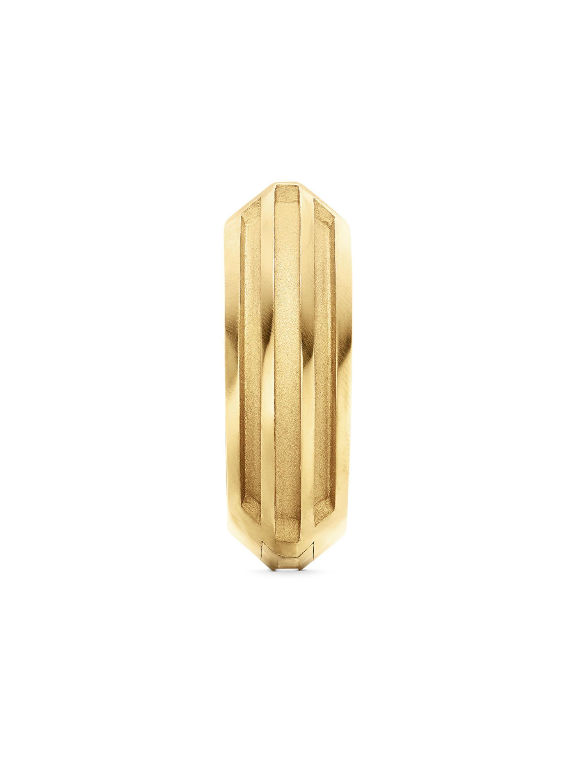 David Yurman Men's Armory Hoop Earring In 18K Yellow Gold - Gold