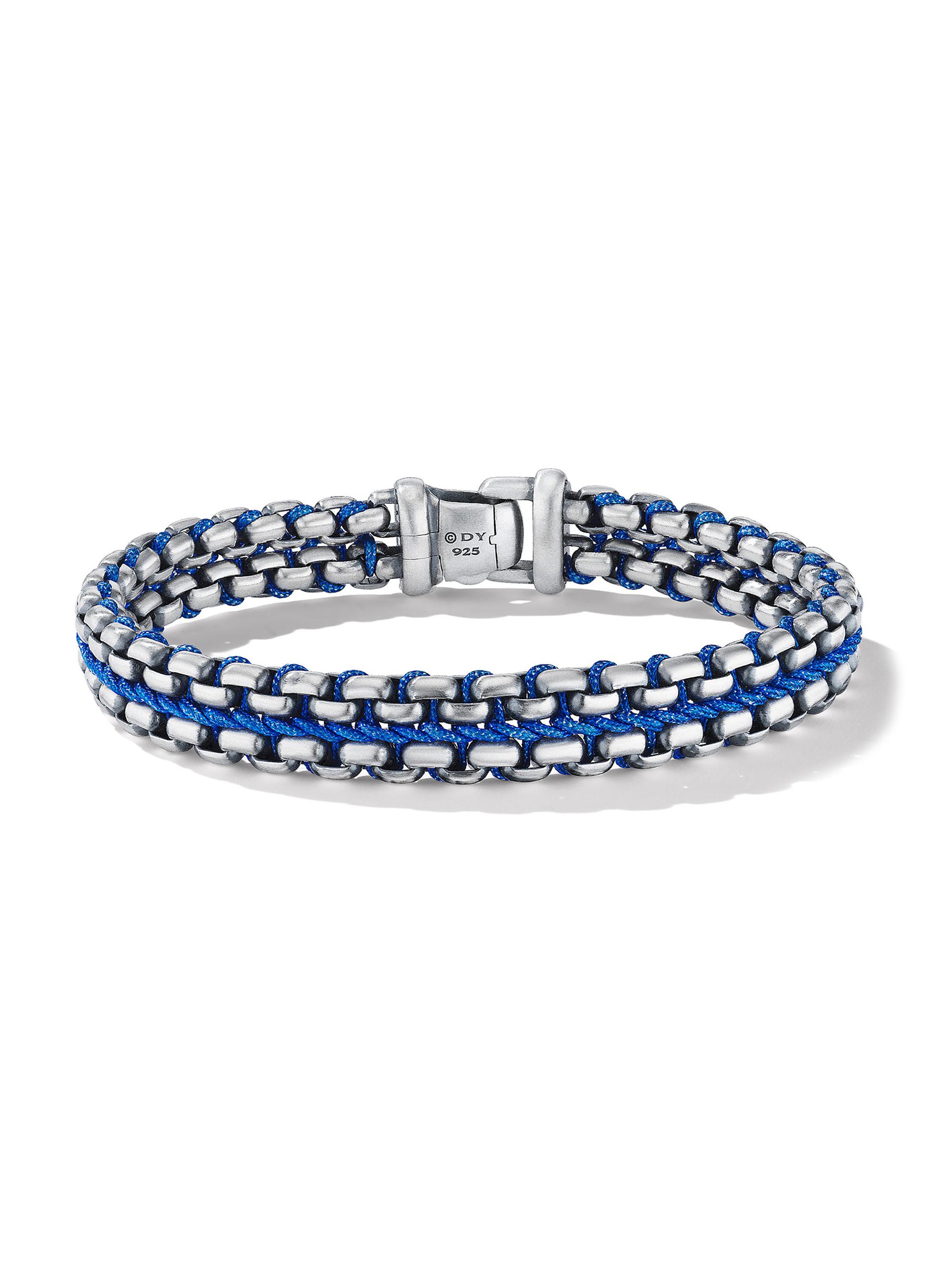 David Yurman Men's Woven Box Chain Bracelet In Sterling Silver - Silver