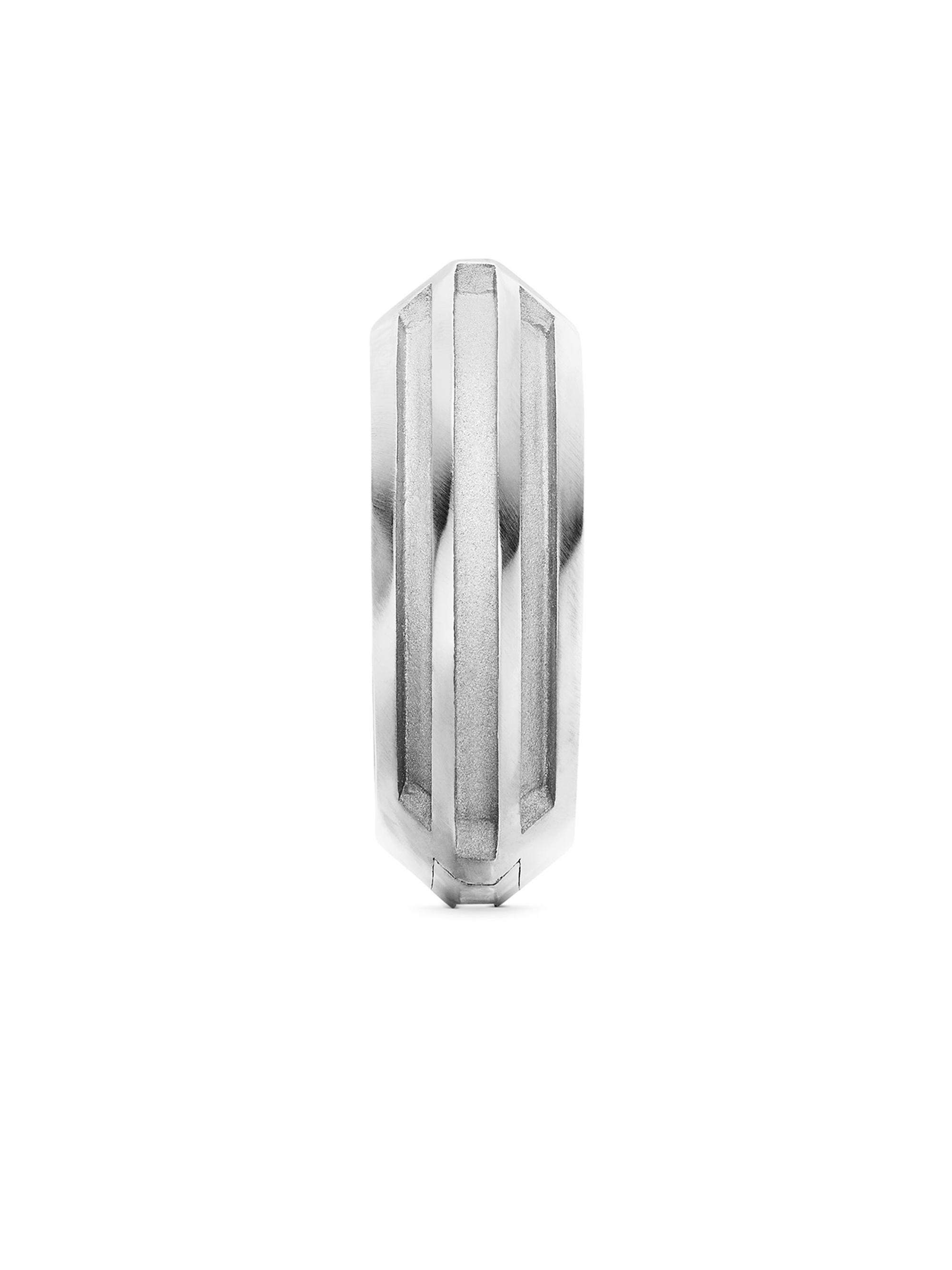 David Yurman Armory Hoop Earring in Sterling Silver | Saks Fifth