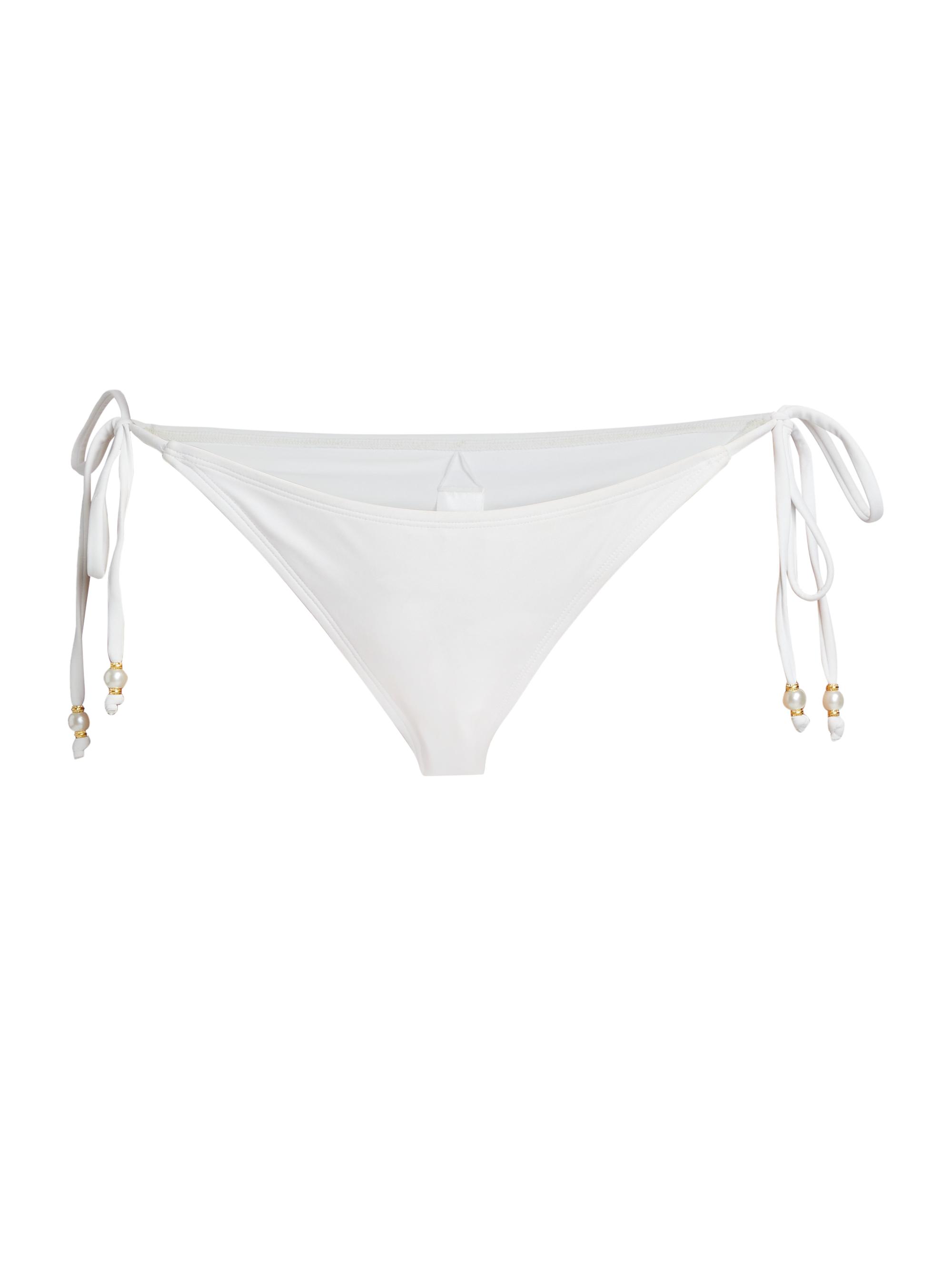 Generation Love Women's Suvi Pearl Triangle Bikini Bottom - White