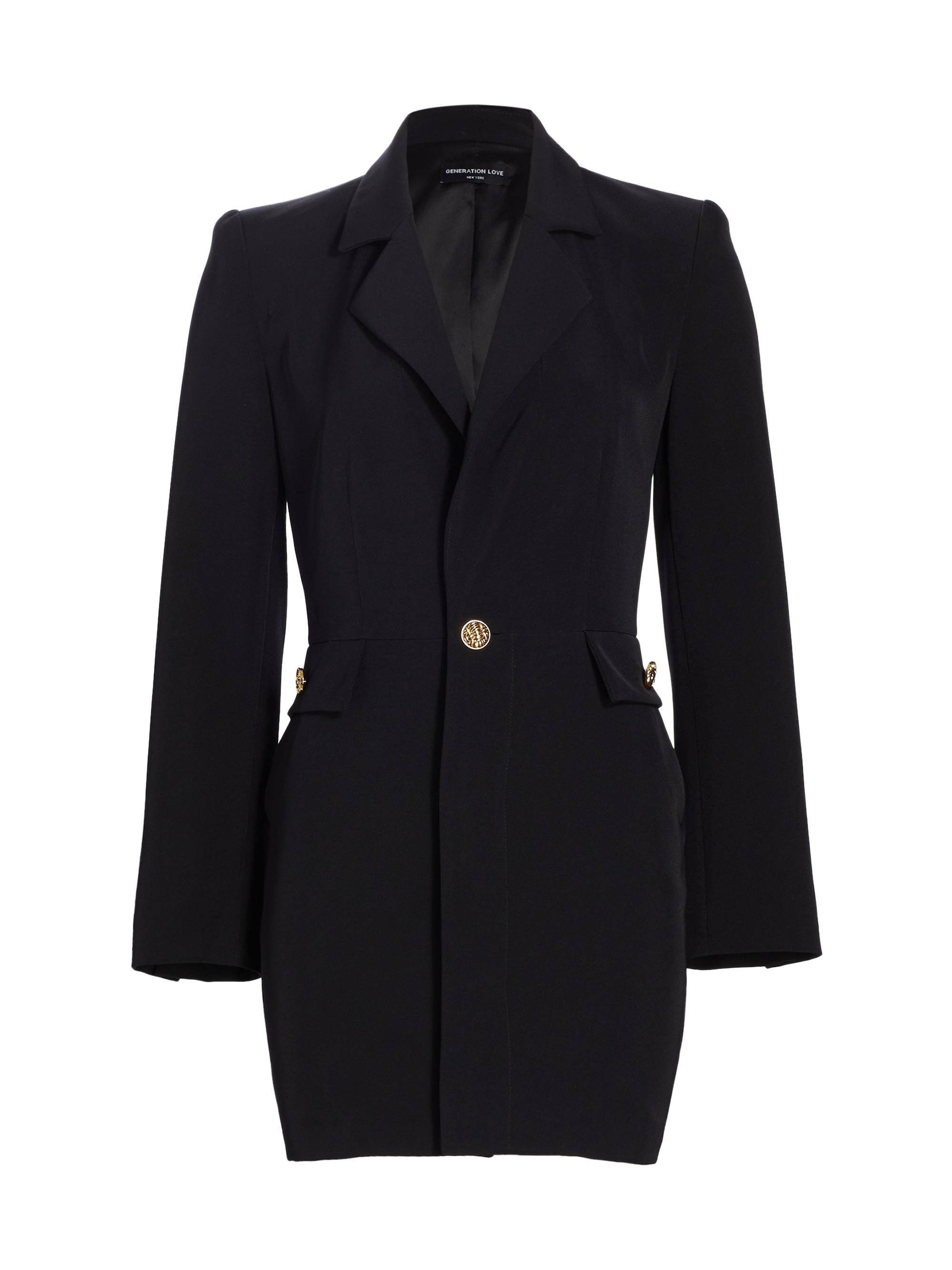 Generation Love Women's Jeanne Crepe Blazer Dress - Black