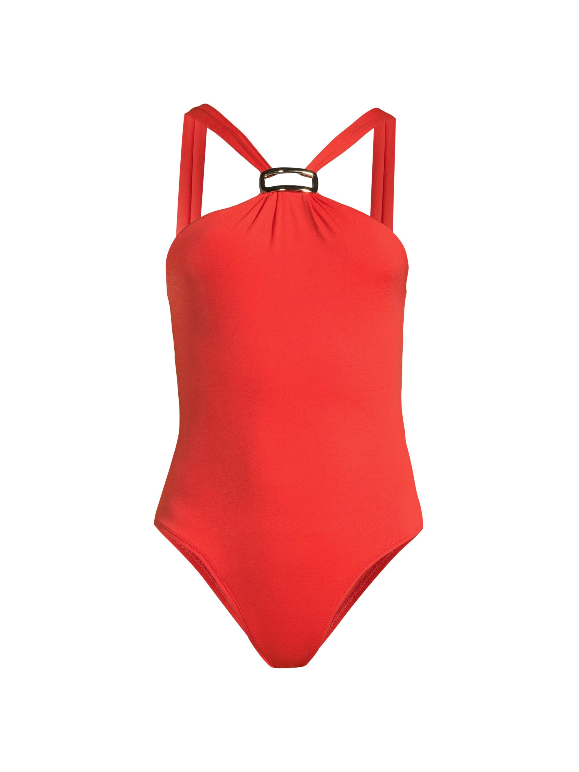 Lenny Niemeyer Swim Women's Halter One-Piece Swimsuit - Cayenne
