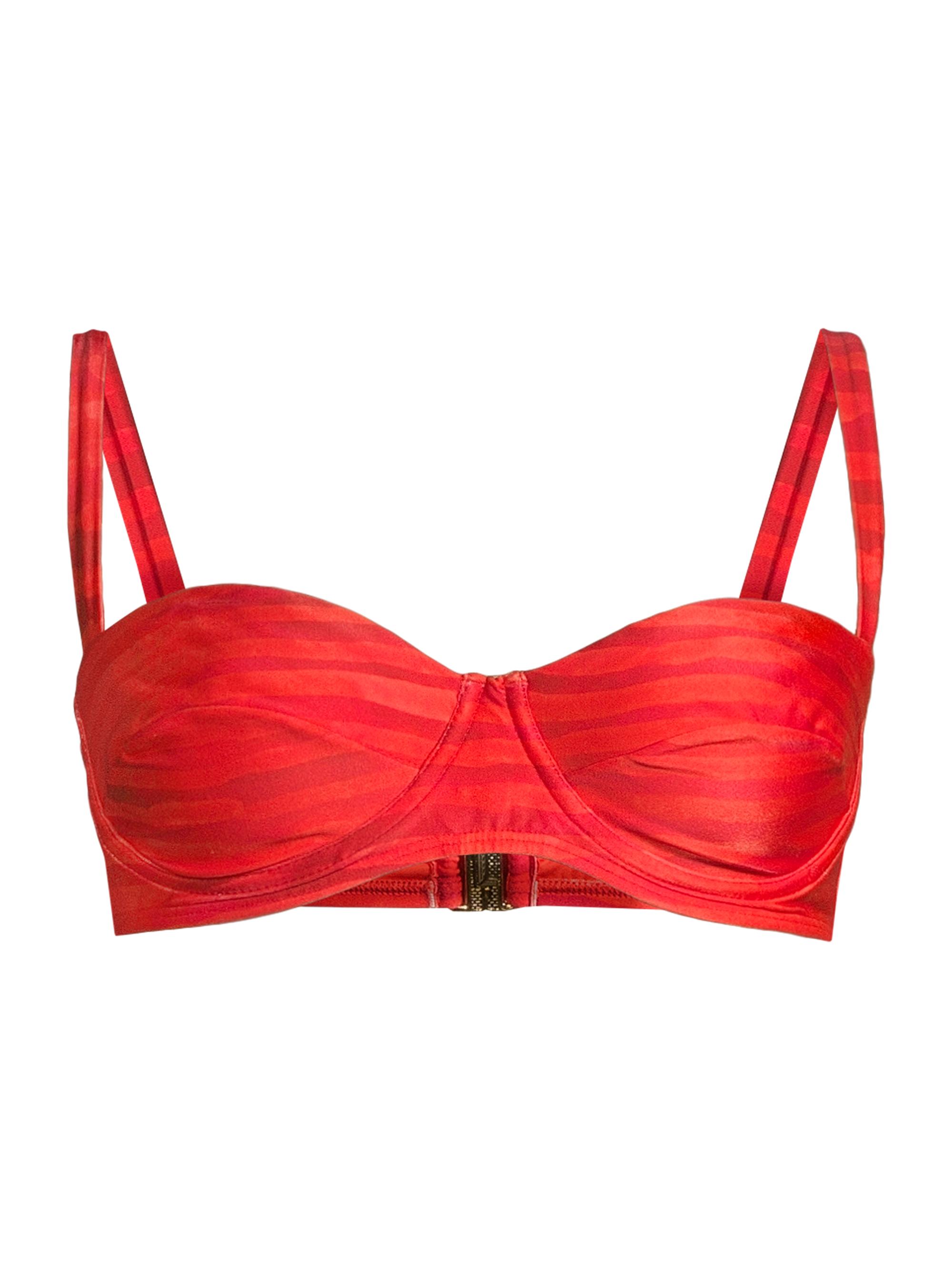 Lenny Niemeyer Swim Women's Printed Demi Underwire Bikini Top - Stripe Flora