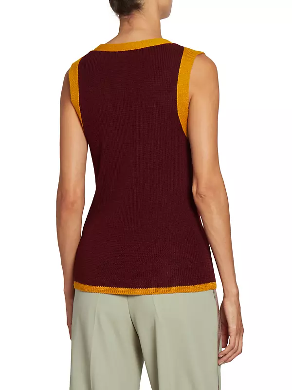 Shop Dries Van Noten Tigris Wool-Blend Sweater Vest | Saks Fifth 
