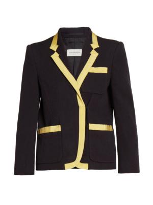 Dries Van Noten Navy Striped Blazer