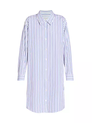 Dilana Striped Cotton Shirtdress