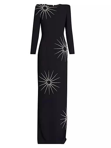 Dalista Pearl-Embellished Gown
