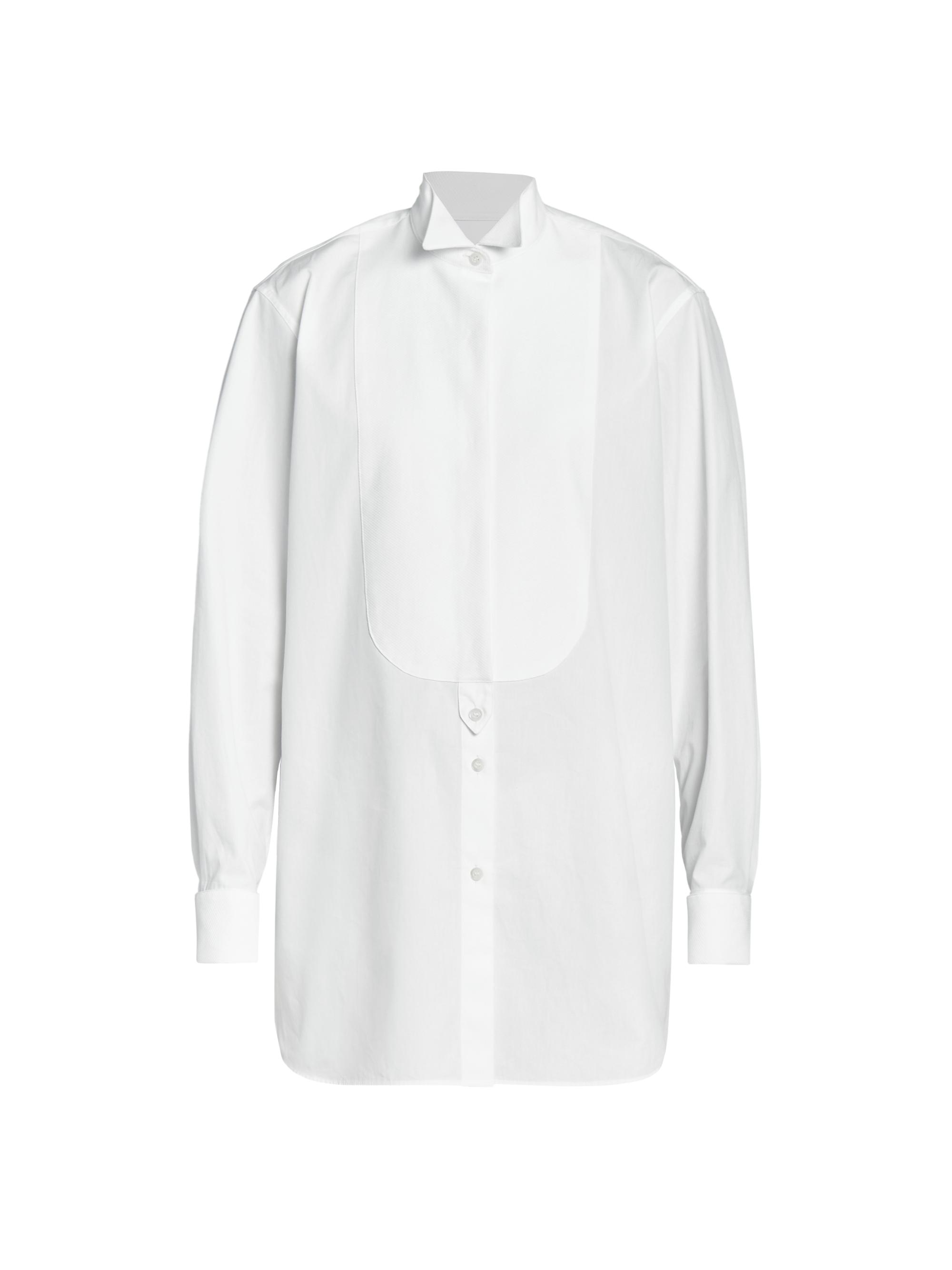 Dries Van Noten Women's Colbys High-Low Cotton Shirt - White