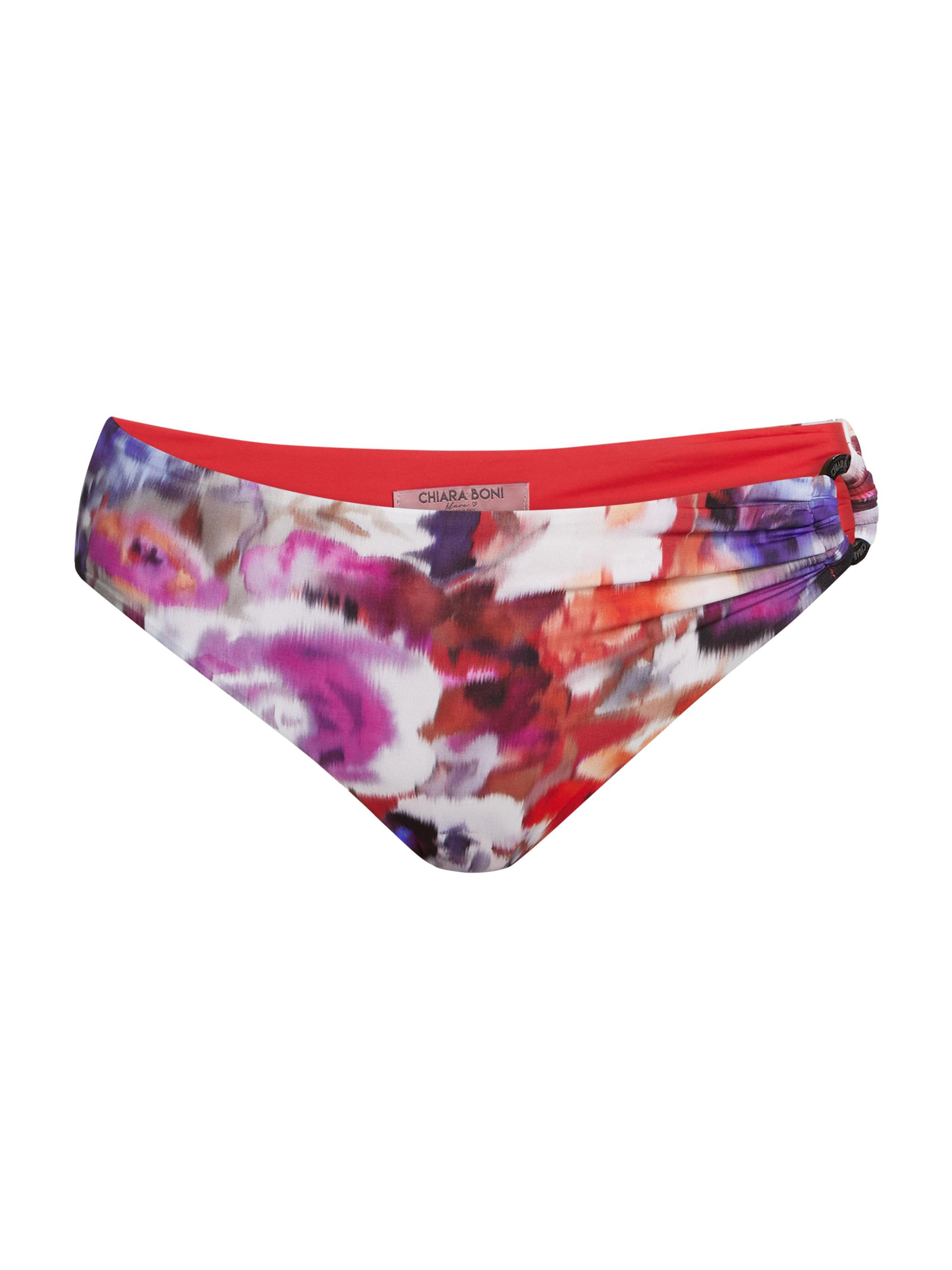 Chiara Boni La Petite Robe Women's Haze Printed O-Ring Bikini Bottom - Summer Splash