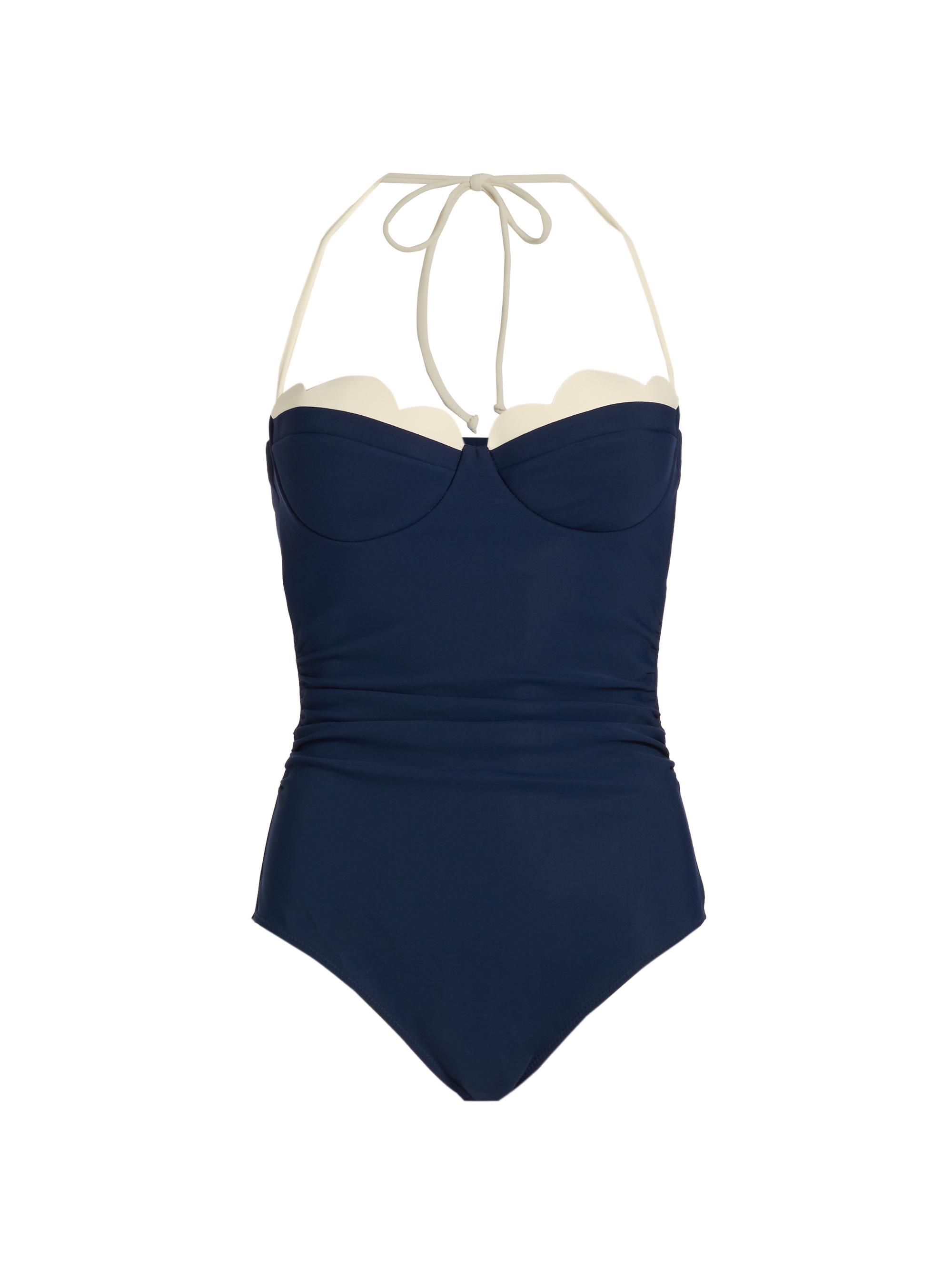 Chiara Boni La Petite Robe Women's Maddy Halterneck One-Piece Swimsuit - Color Trim