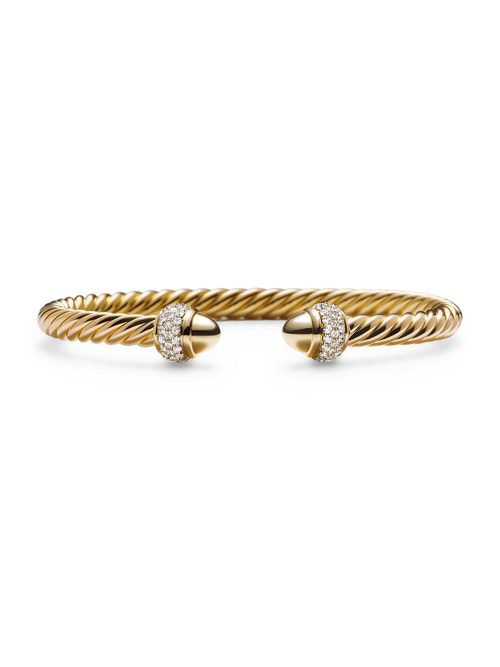 David Yurman Women's Cable Bracelet In 18K Yellow Gold - Gold