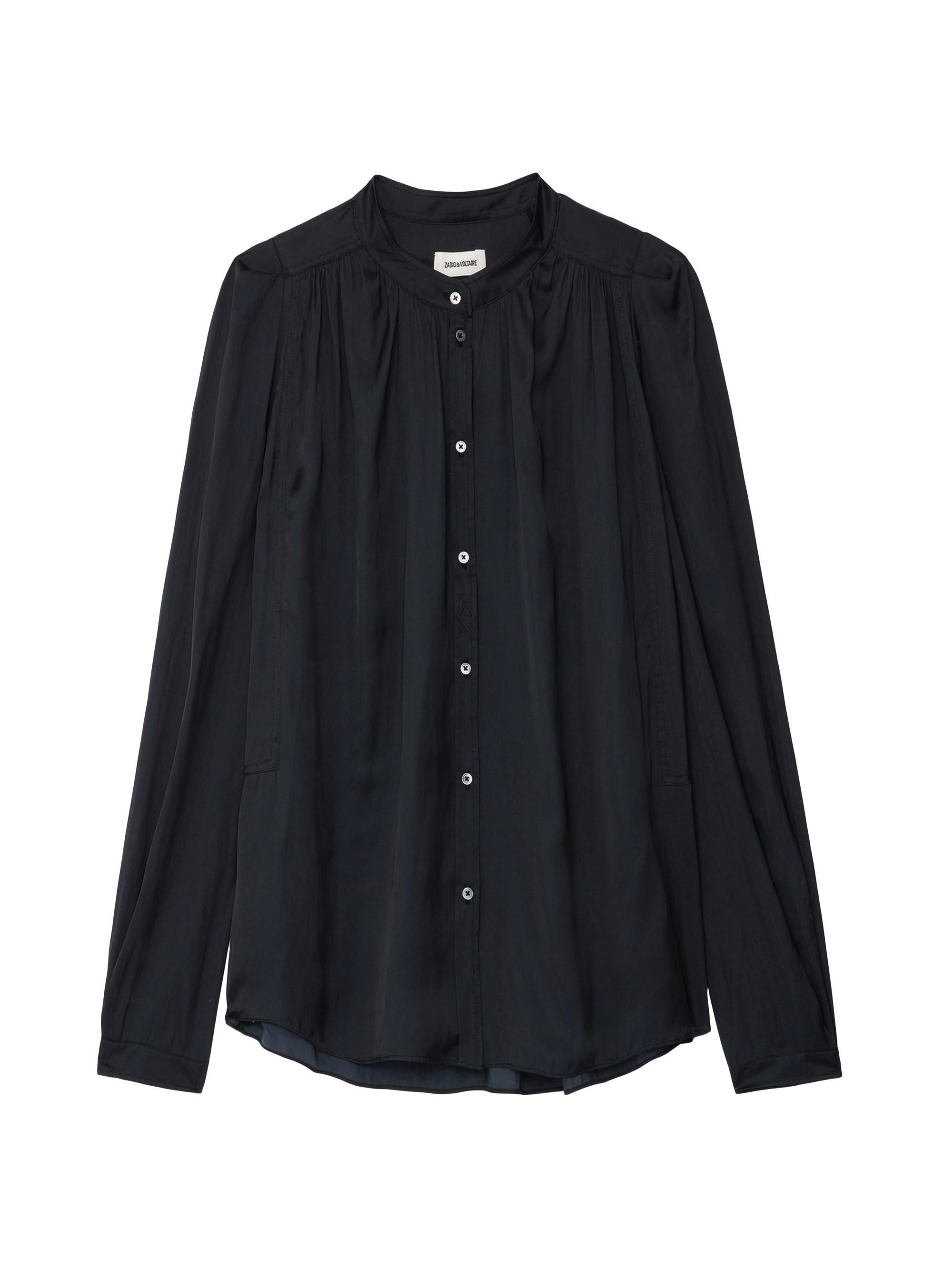 Zadig & Voltaire Women's Pleated Satin Blouse - Noir