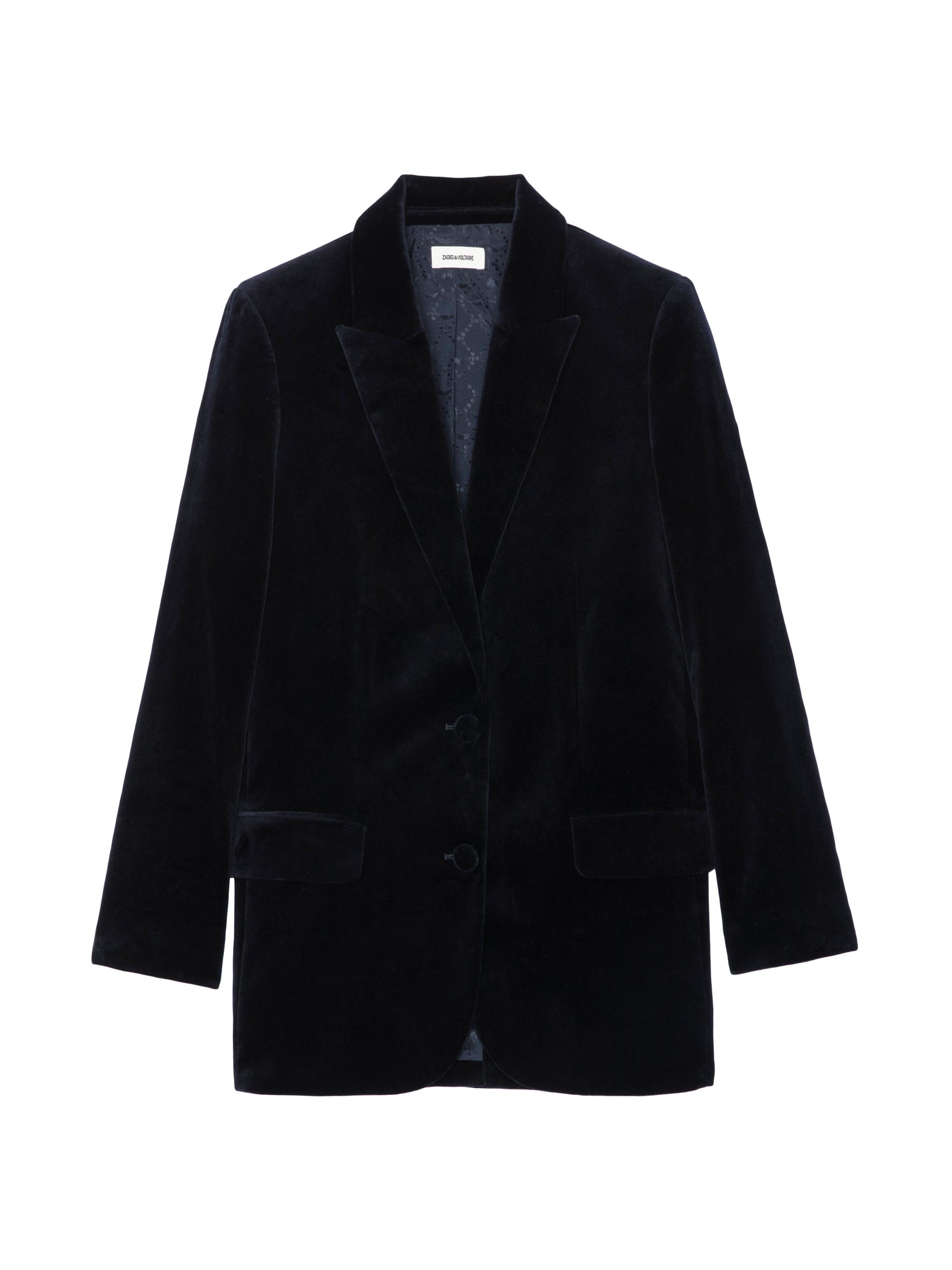 Zadig & Voltaire Women's Viva Velvet Blazer - Encre