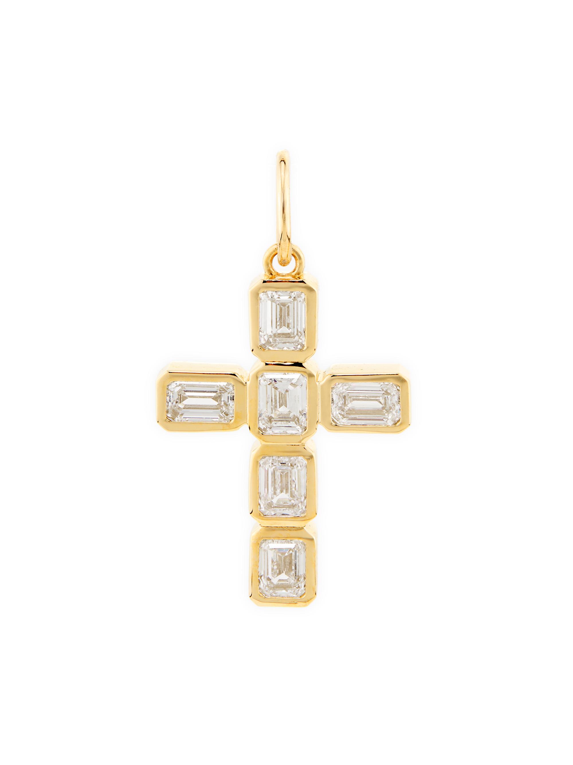 Saks Fifth Avenue Collection Women's 14K Yellow Gold & 1.85 TCW Diamond Cross Pendant - Yellow Gold