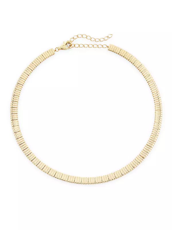 14K Yellow Gold Bar Necklace