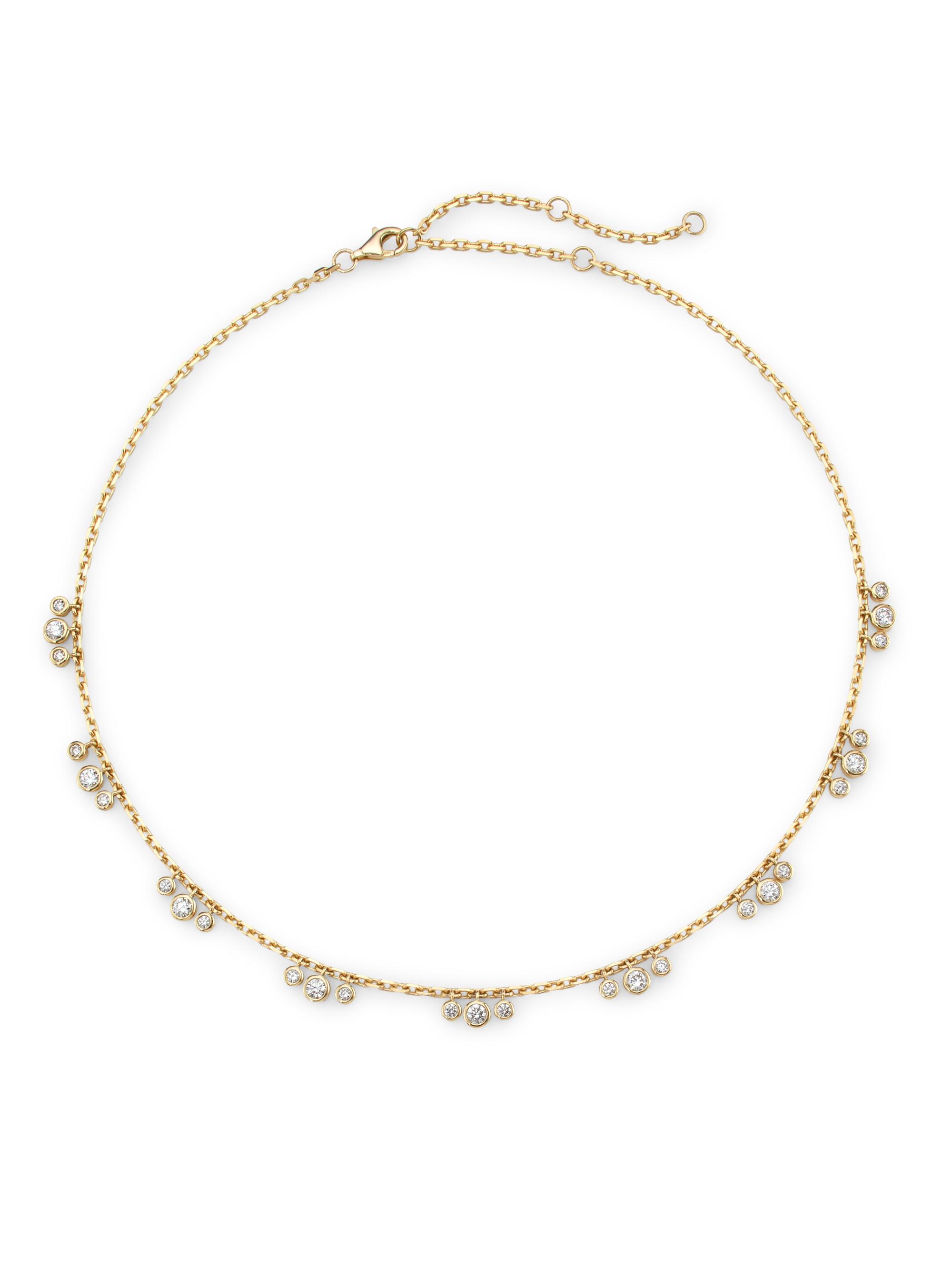Saks Fifth Avenue Collection Women's 14K Yellow Gold & 1.38 TCW Diamond Necklace - Yellow Gold