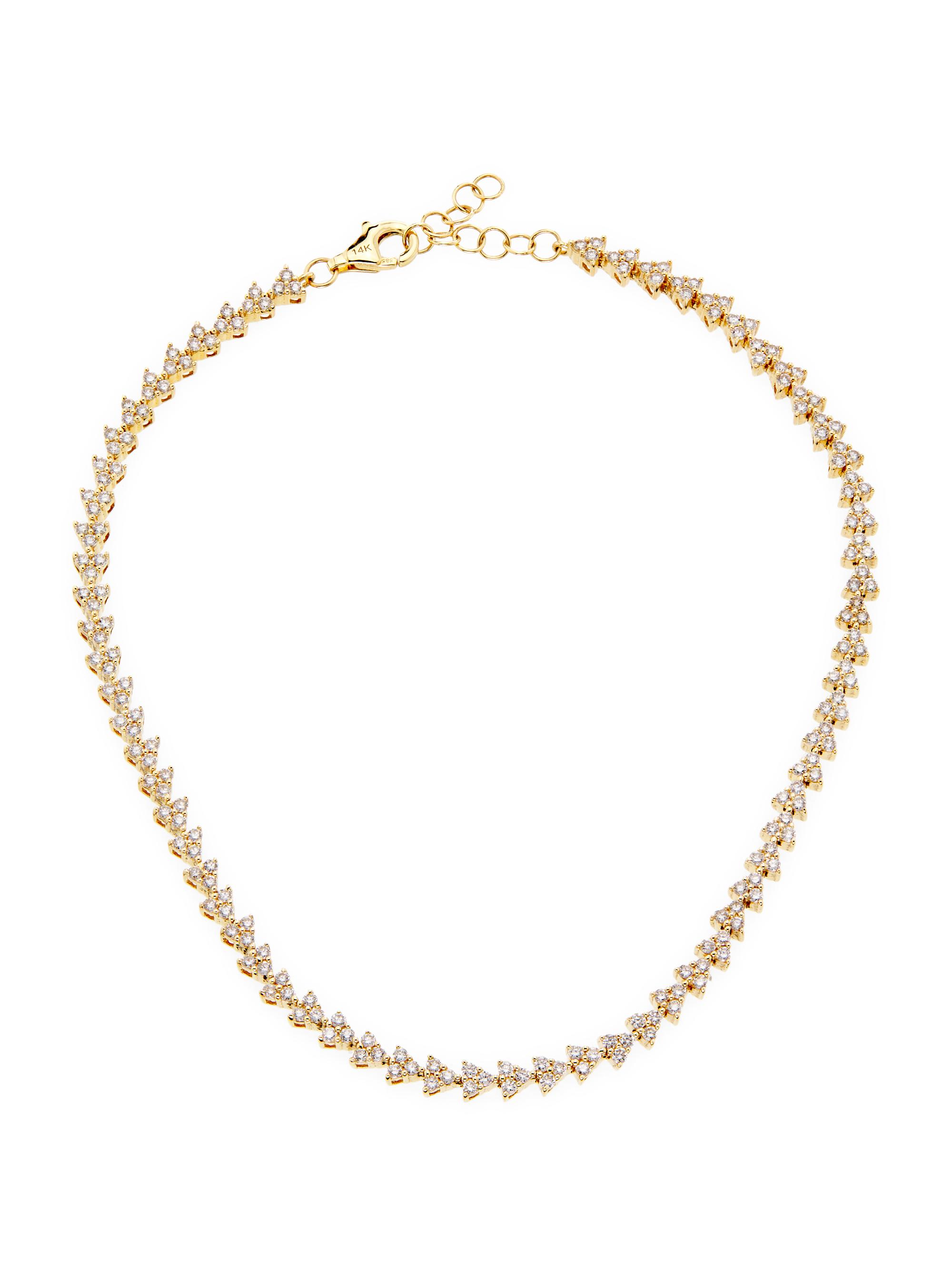 Saks Fifth Avenue Collection Women's 14K Yellow Gold & 2.26 TCW Diamond Anklet - Yellow Gold