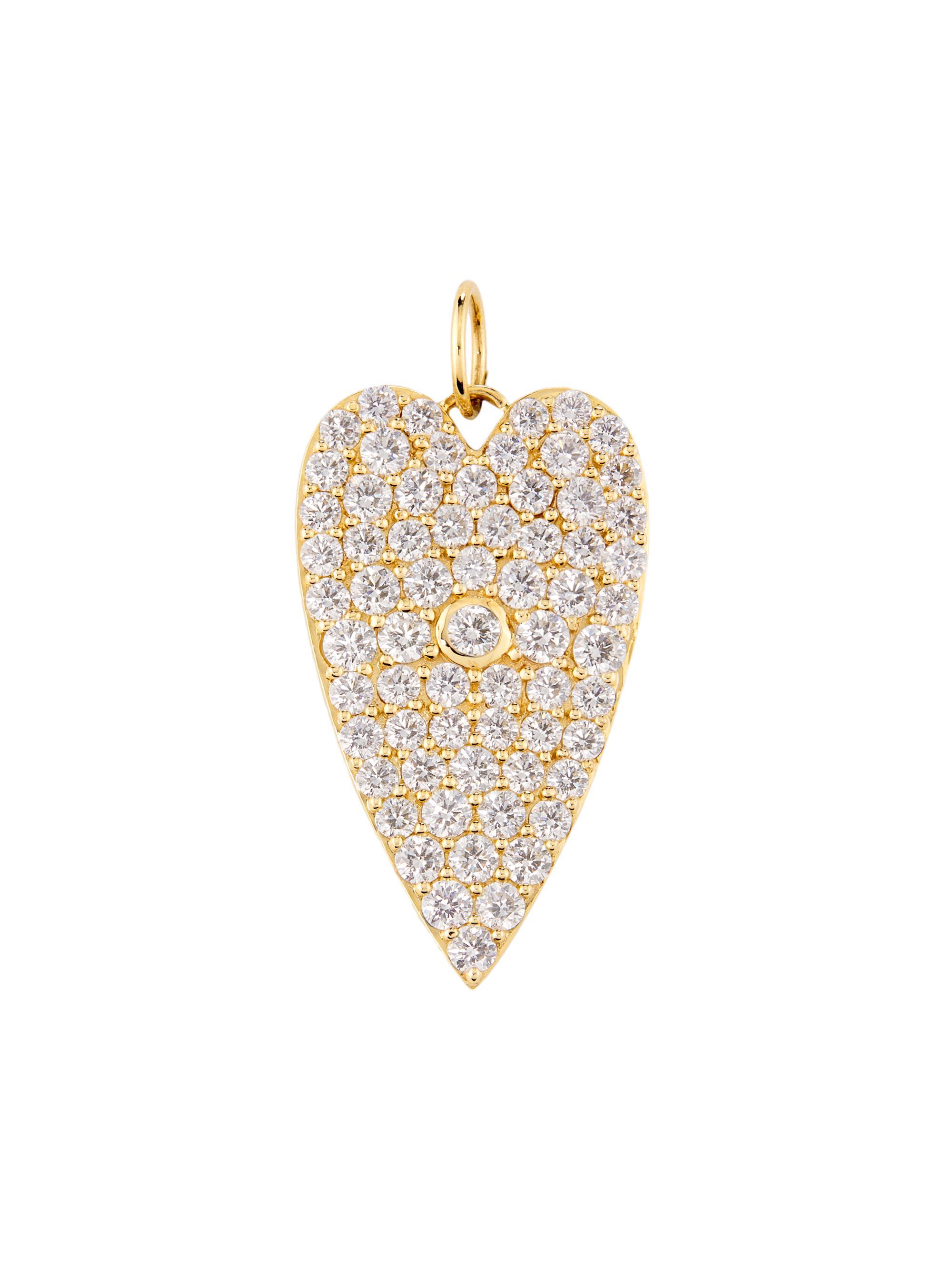 Saks Fifth Avenue Collection Women's 14K Yellow Gold & 4.55 TCW Diamond Heart Pendant - Yellow Gold
