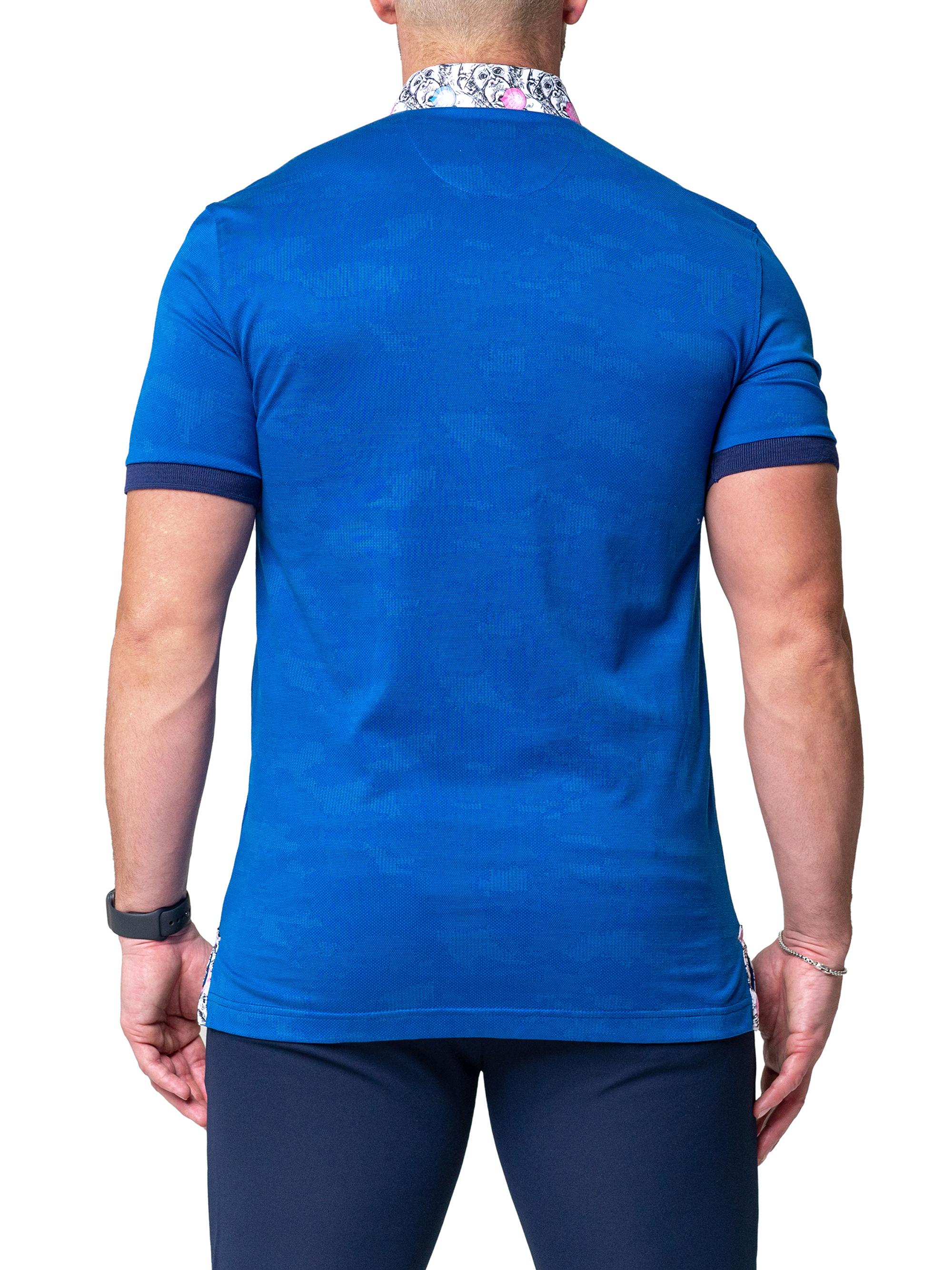 Maceoo Men's Polos Mozart Tazo T-Shirt - Blue