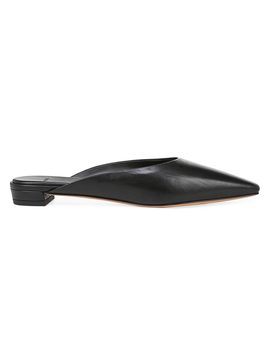 Vince Ana Leather Mules | Saks Fifth Avenue