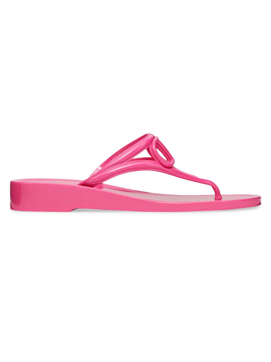 【関税＆送料込み】Valentino Garavani Valentino Garavani Vl Valentino Garavani V Logo Signature Slide in Nero | FWRD