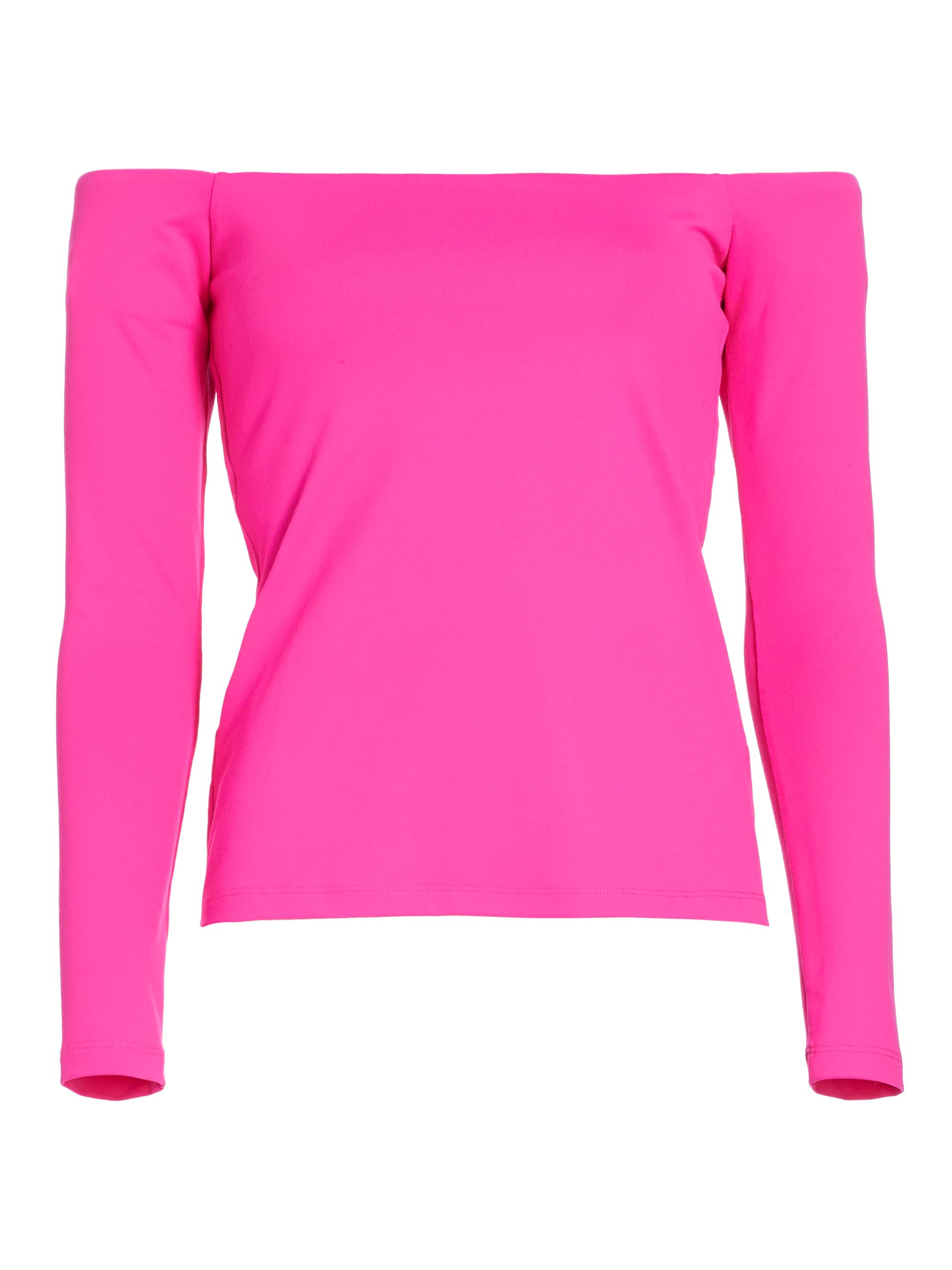 susana monaco Women's Jersey Off-the-Shoulder Top - Pink Glow