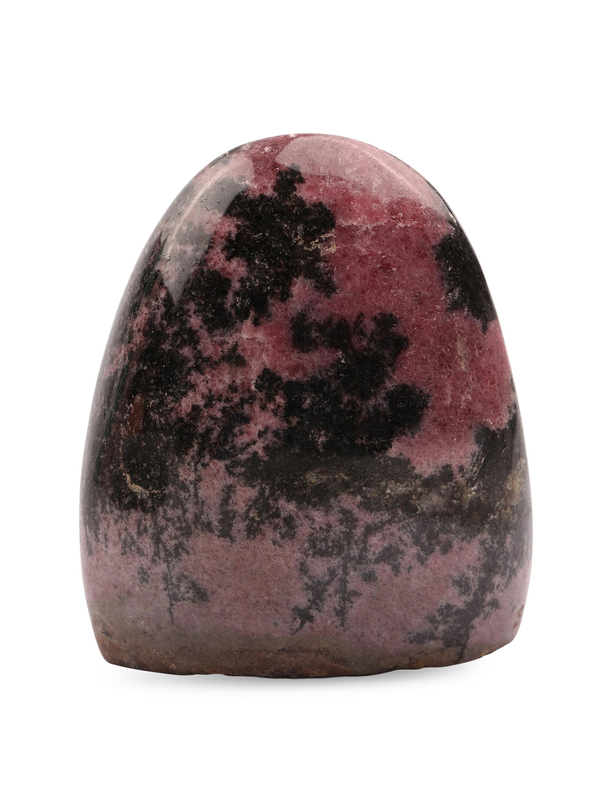 Jia Jia Rhodonite Dome - Pink Black