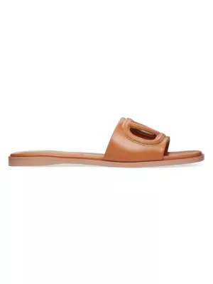 VLogo leather sandals