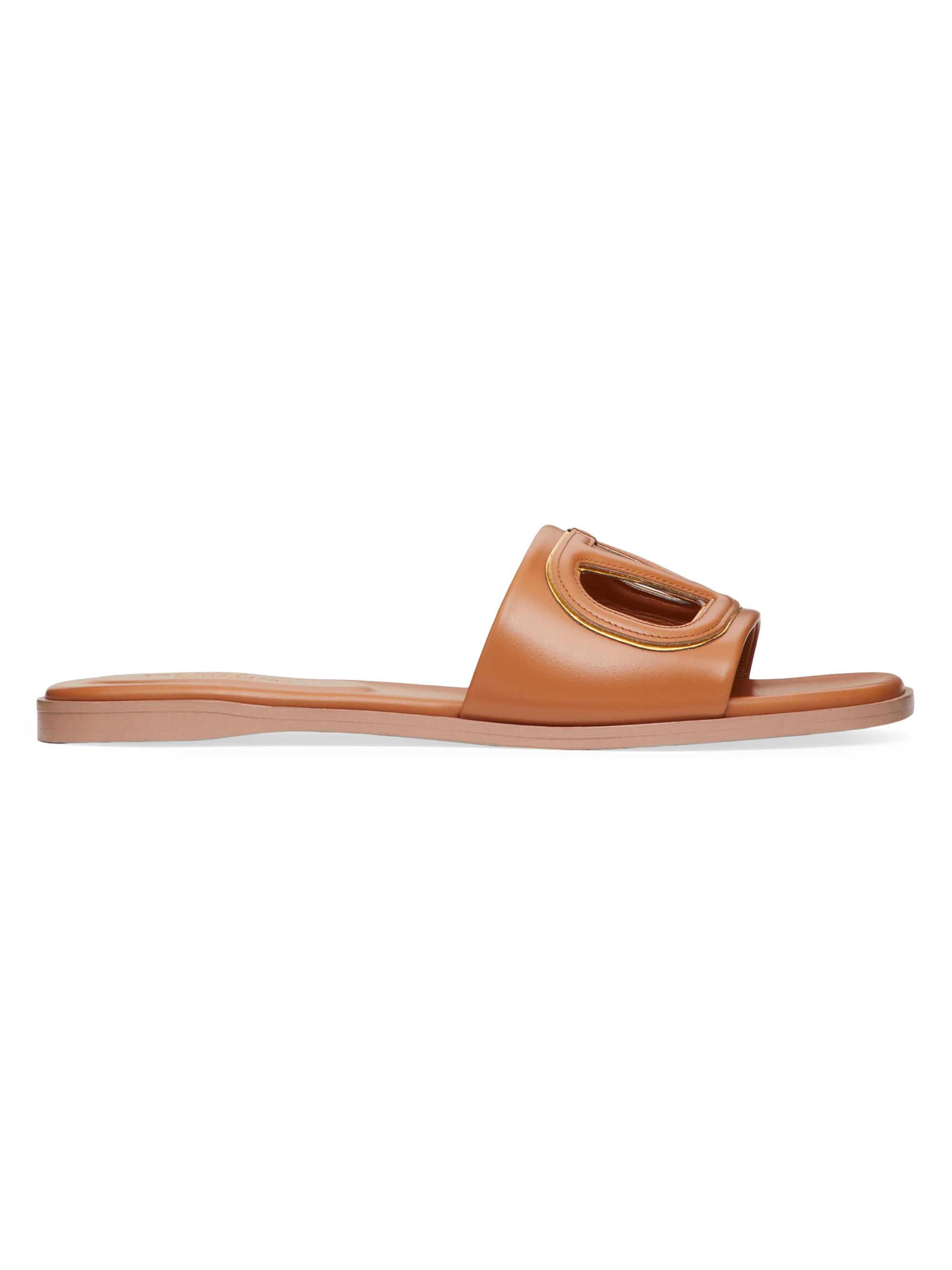 VLogo leather sandals