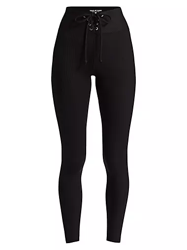 Year Of Ours Teddy Ribbed High-Waisted Legging  High waisted leggings,  Legging, Ribbed leggings