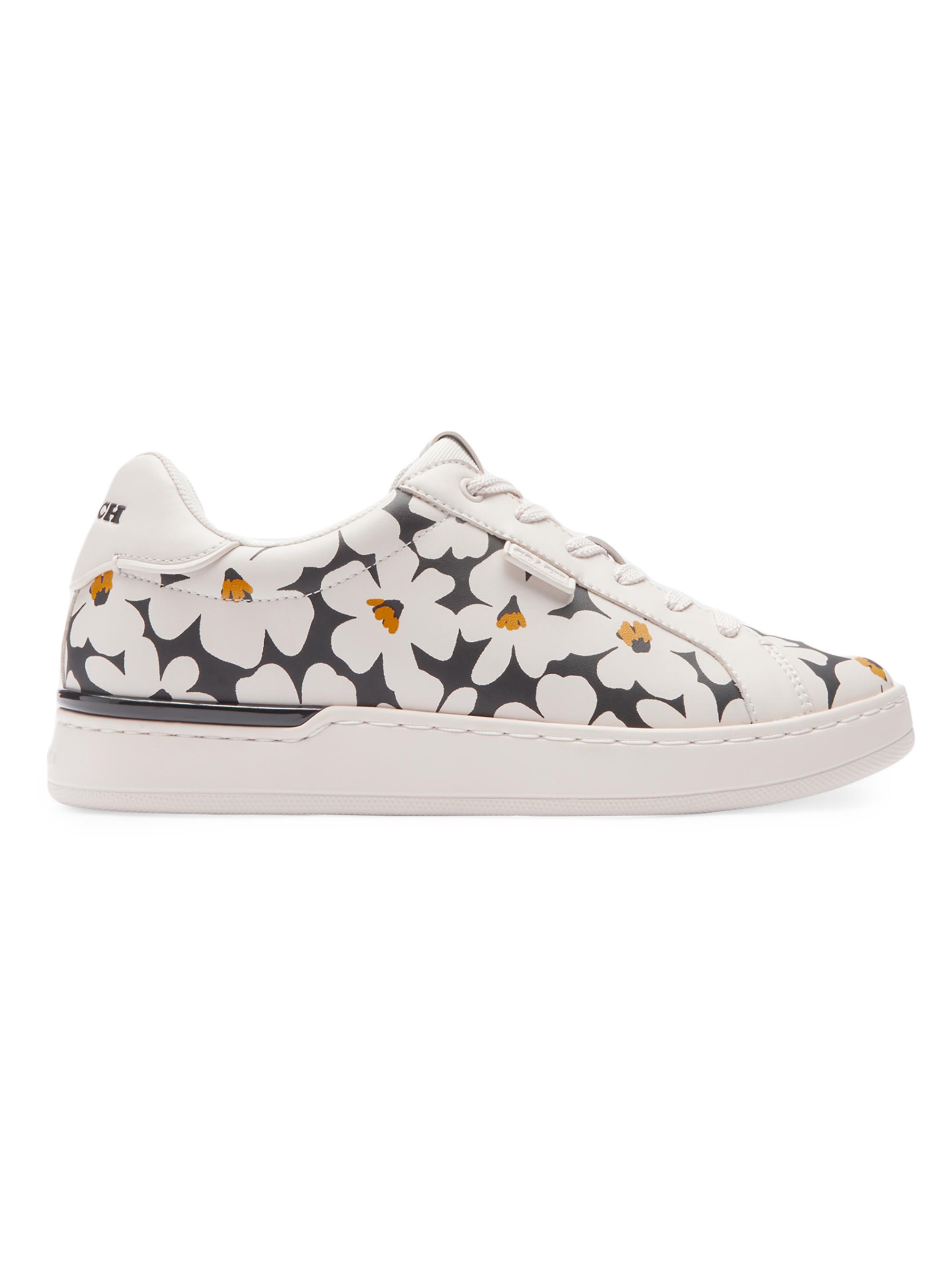 COACH Lowline Floral Leather Low-Top Sneakers | Saks Fifth  display picture 2