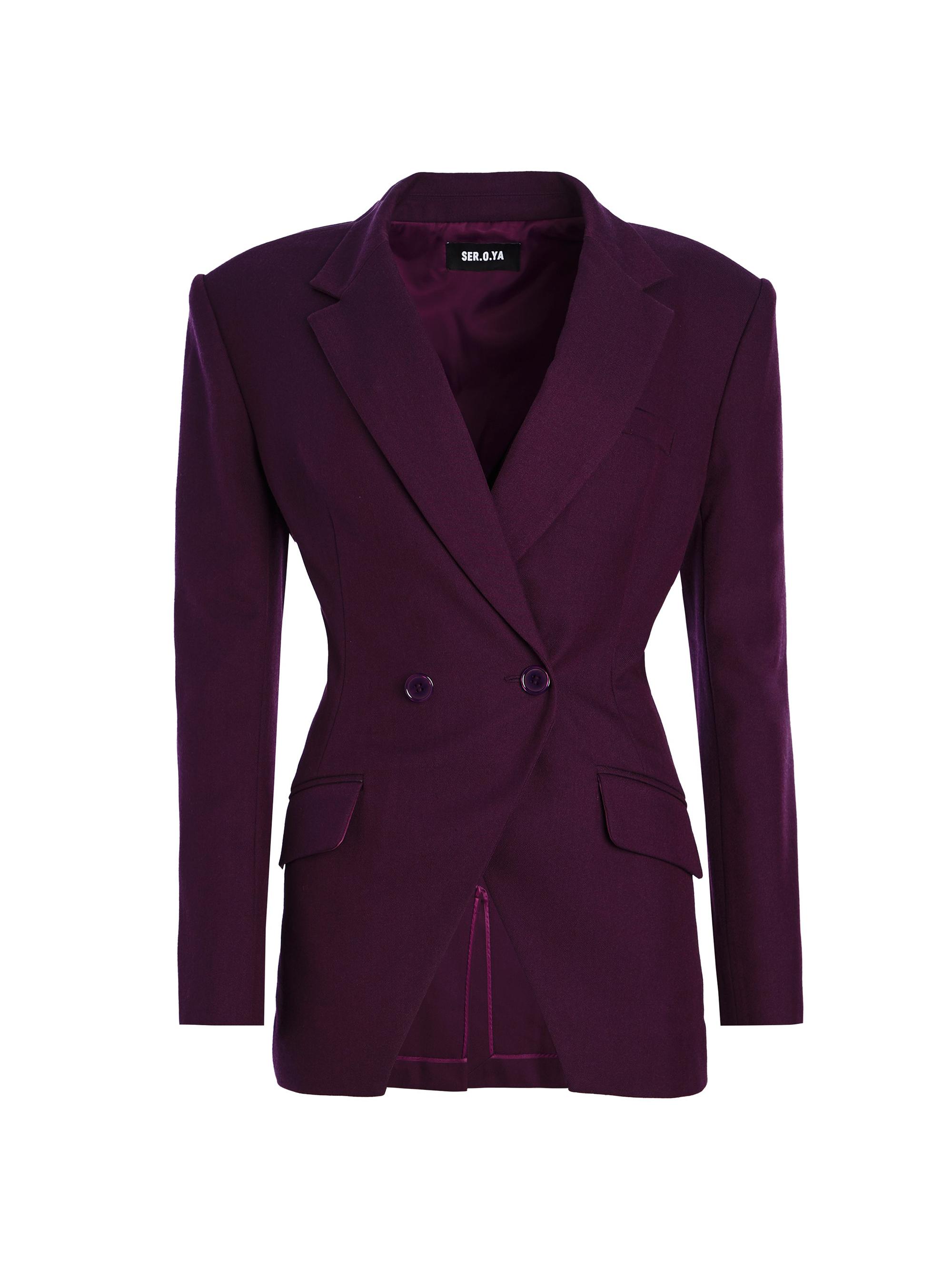 Ser.o.ya Women's Cosmo Blazer - Eggplant