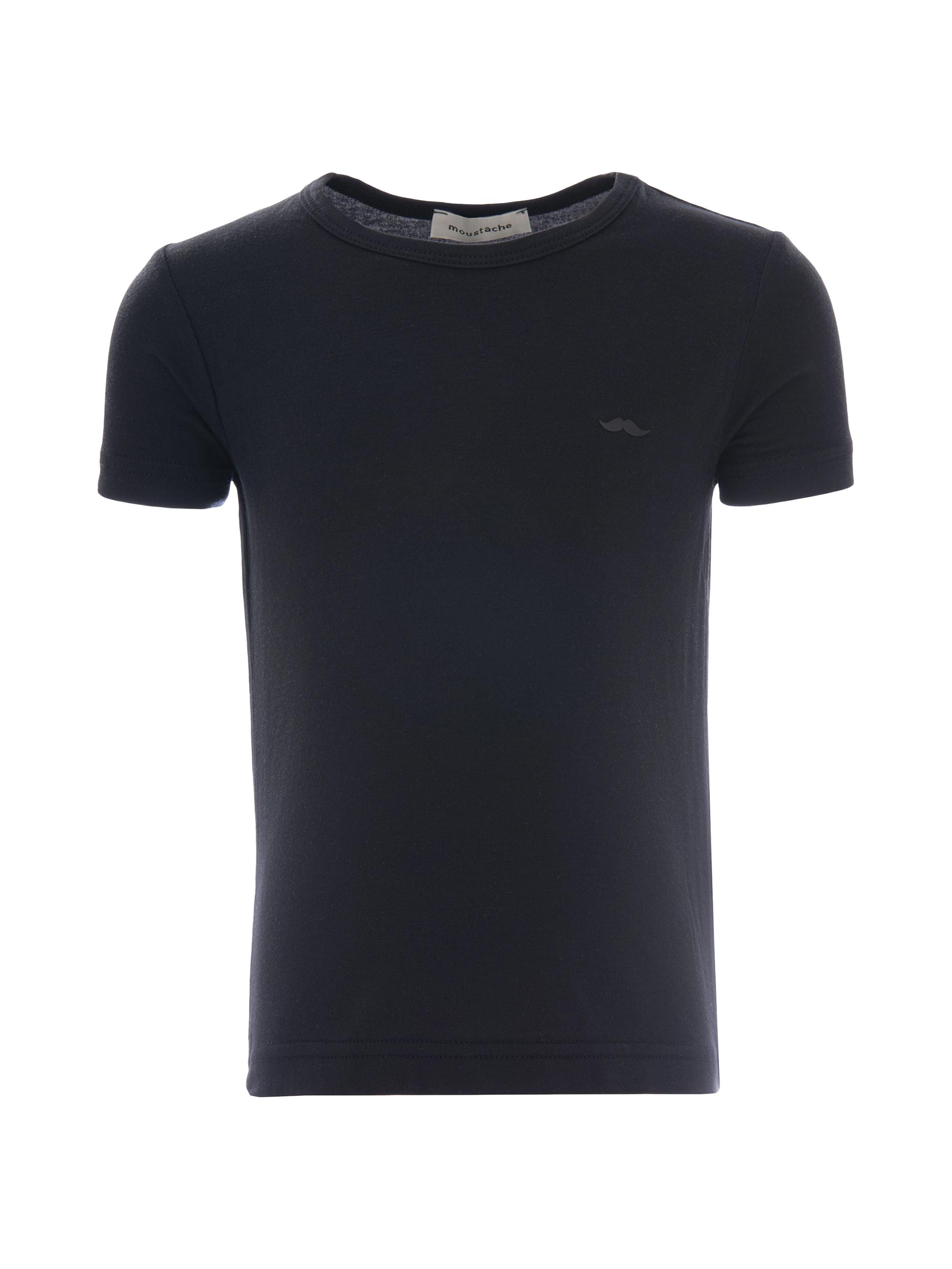Moustache Little Boy's & Boy's Solid T-Shirt - Black
