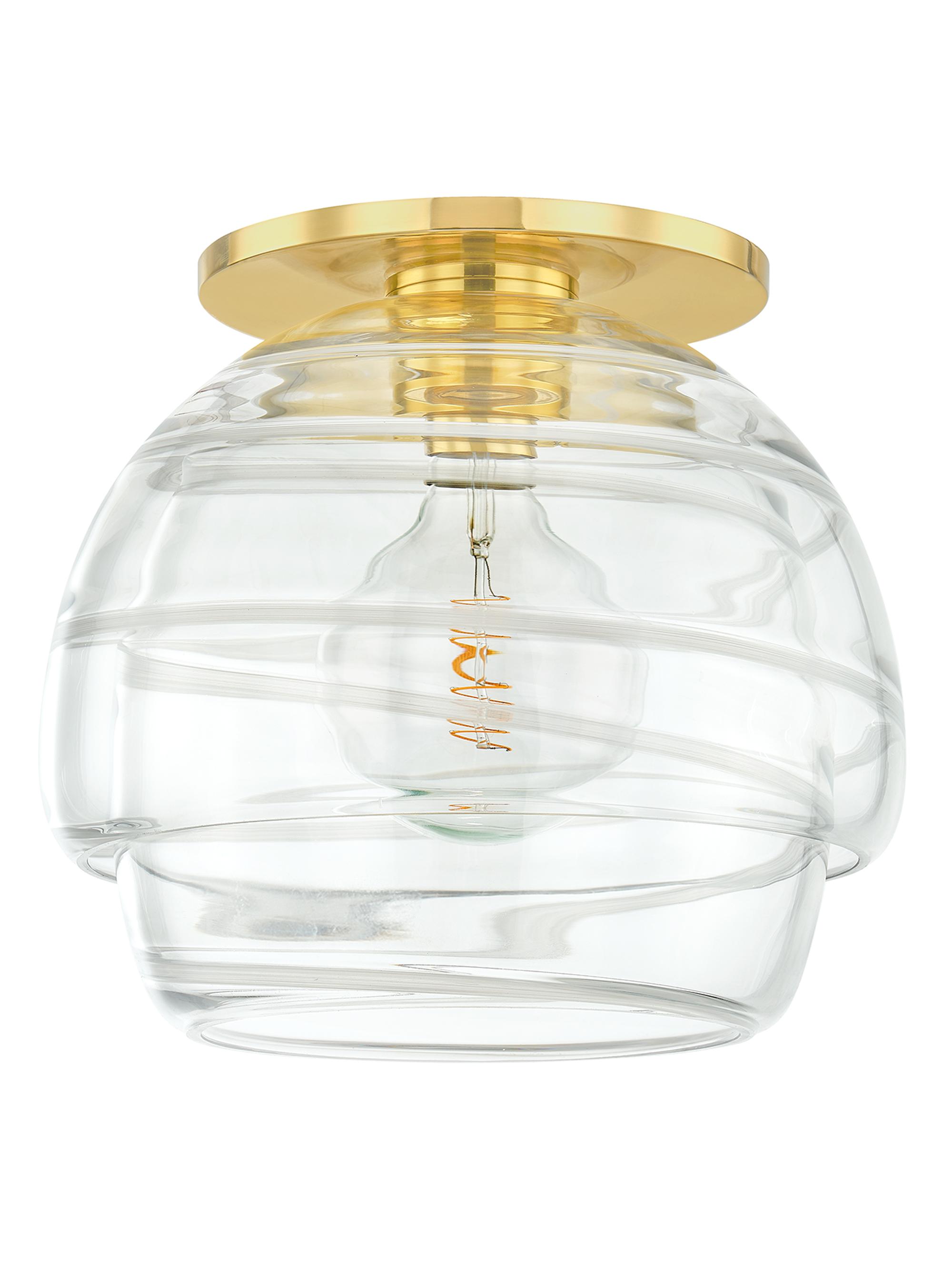 Hudson Valley Lighting Montvale Flush Mount - Aged Brass