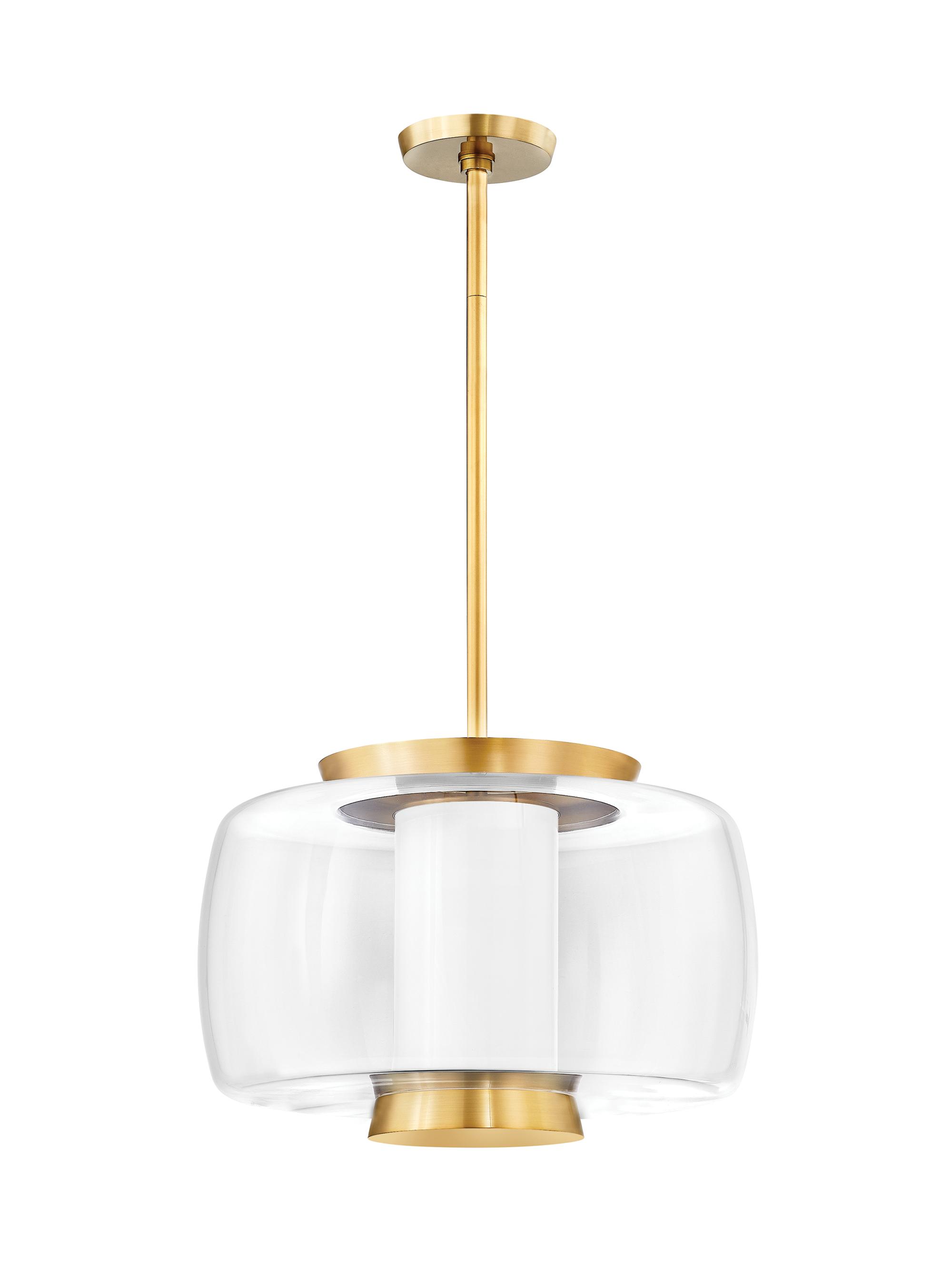 Hudson Valley Lighting Beau Pendant - Aged Brass