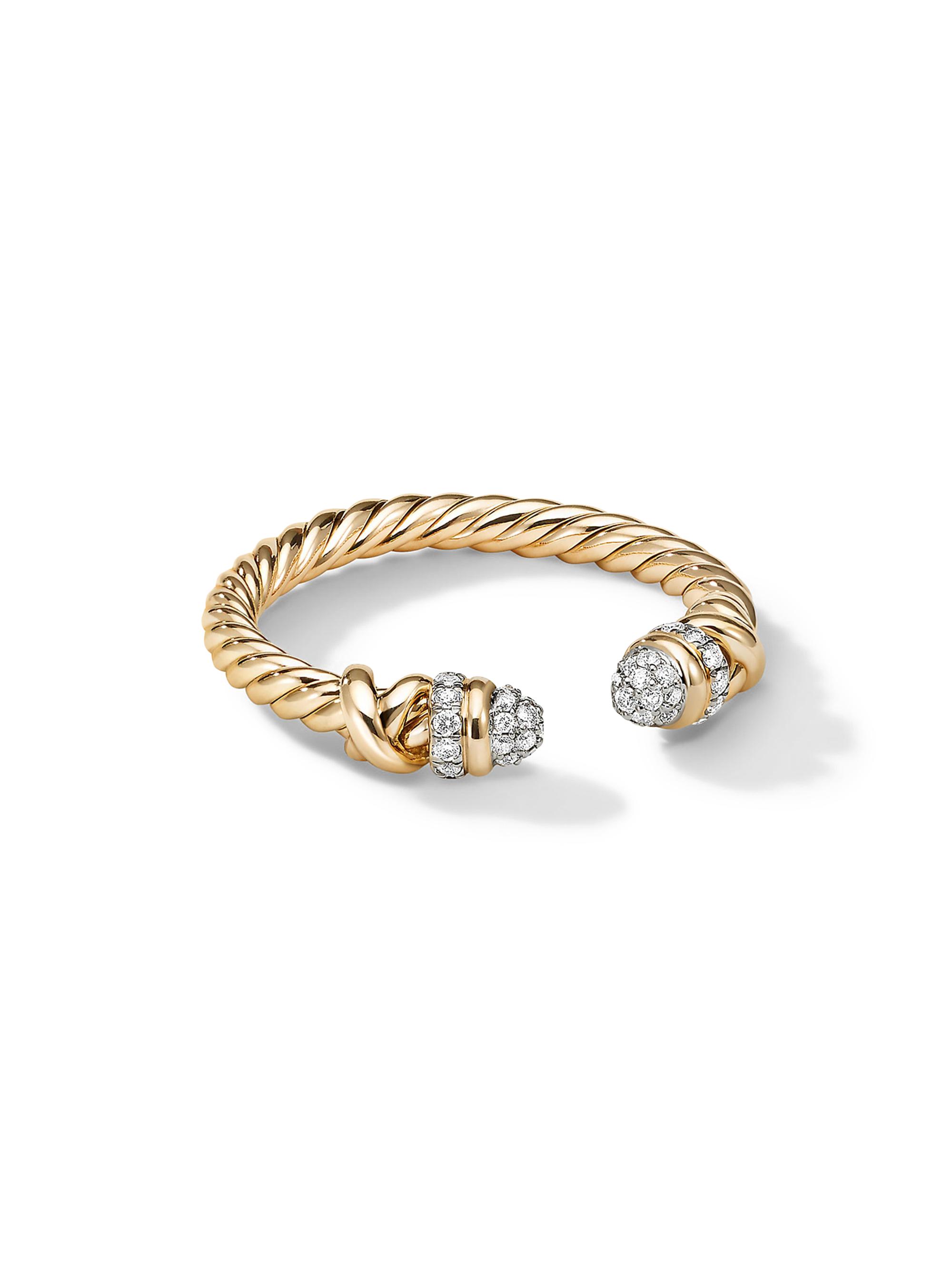 David Yurman Women's Petite Helena Open Ring In 18K Yellow Gold - Gold