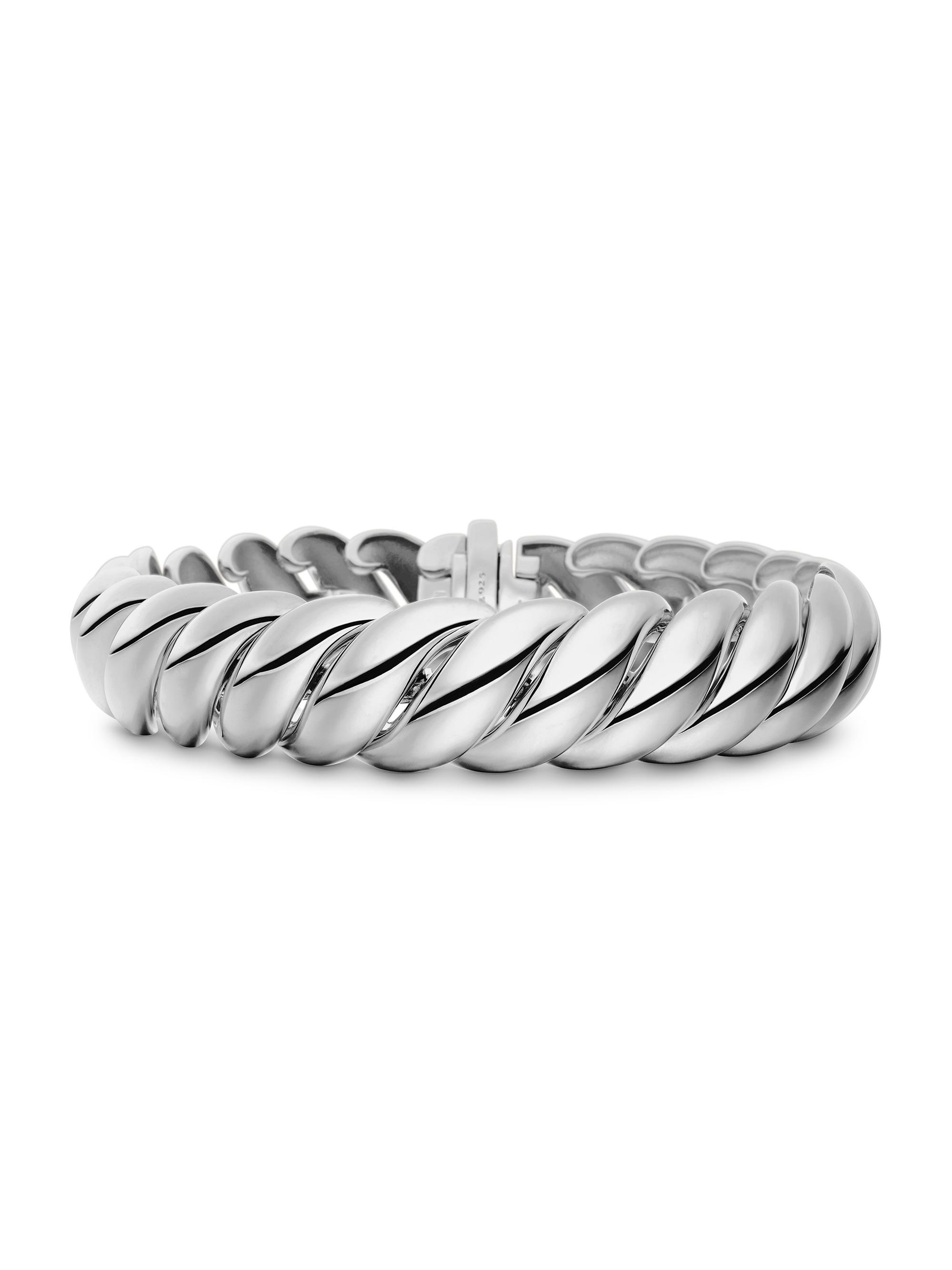 David Yurman Women's Sculpted Cable Bracelet in Sterling Silver - Silver