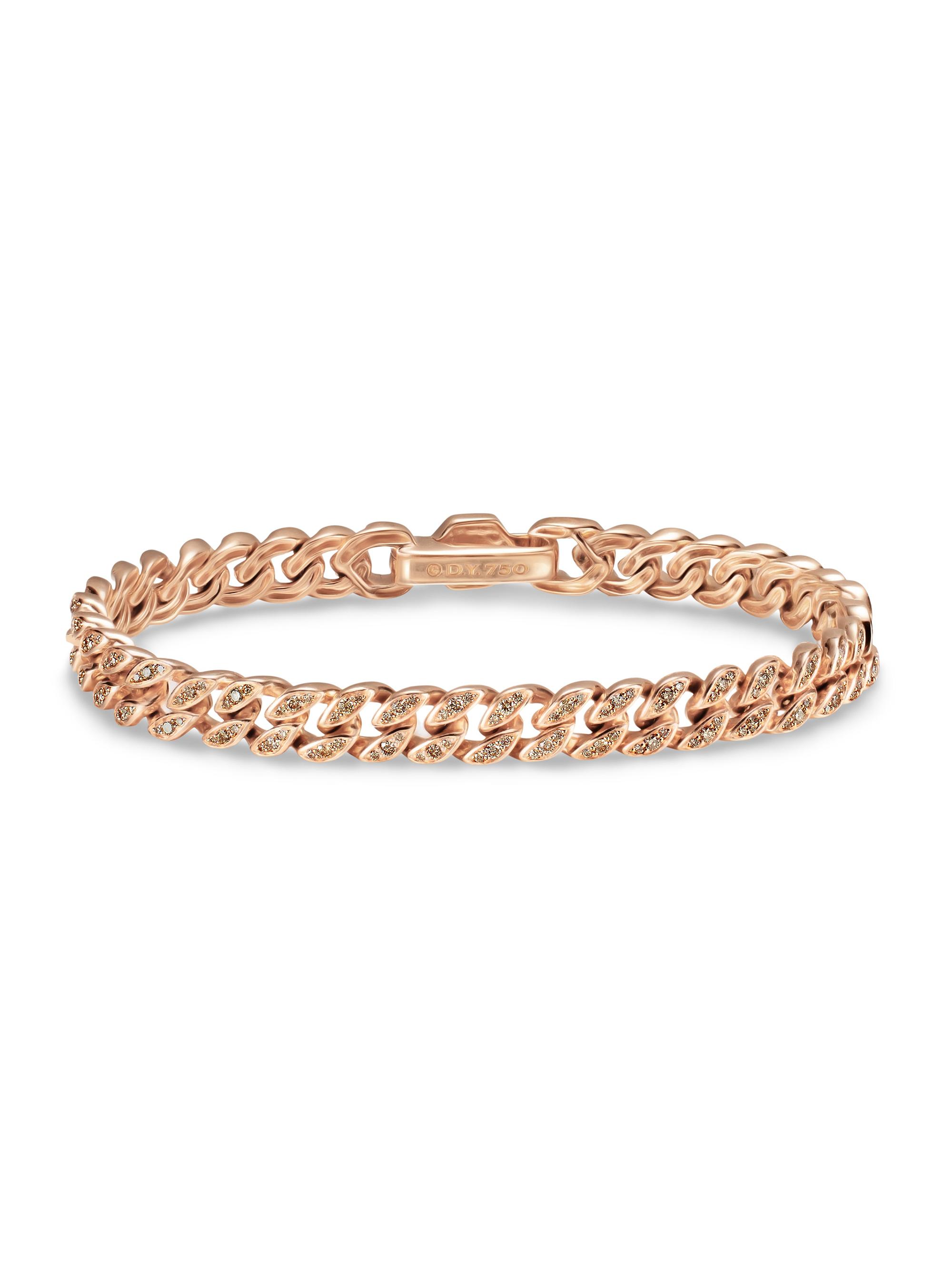 David Yurman Women's Curb Chain Bracelet in 18K Rose Gold - Rose Gold