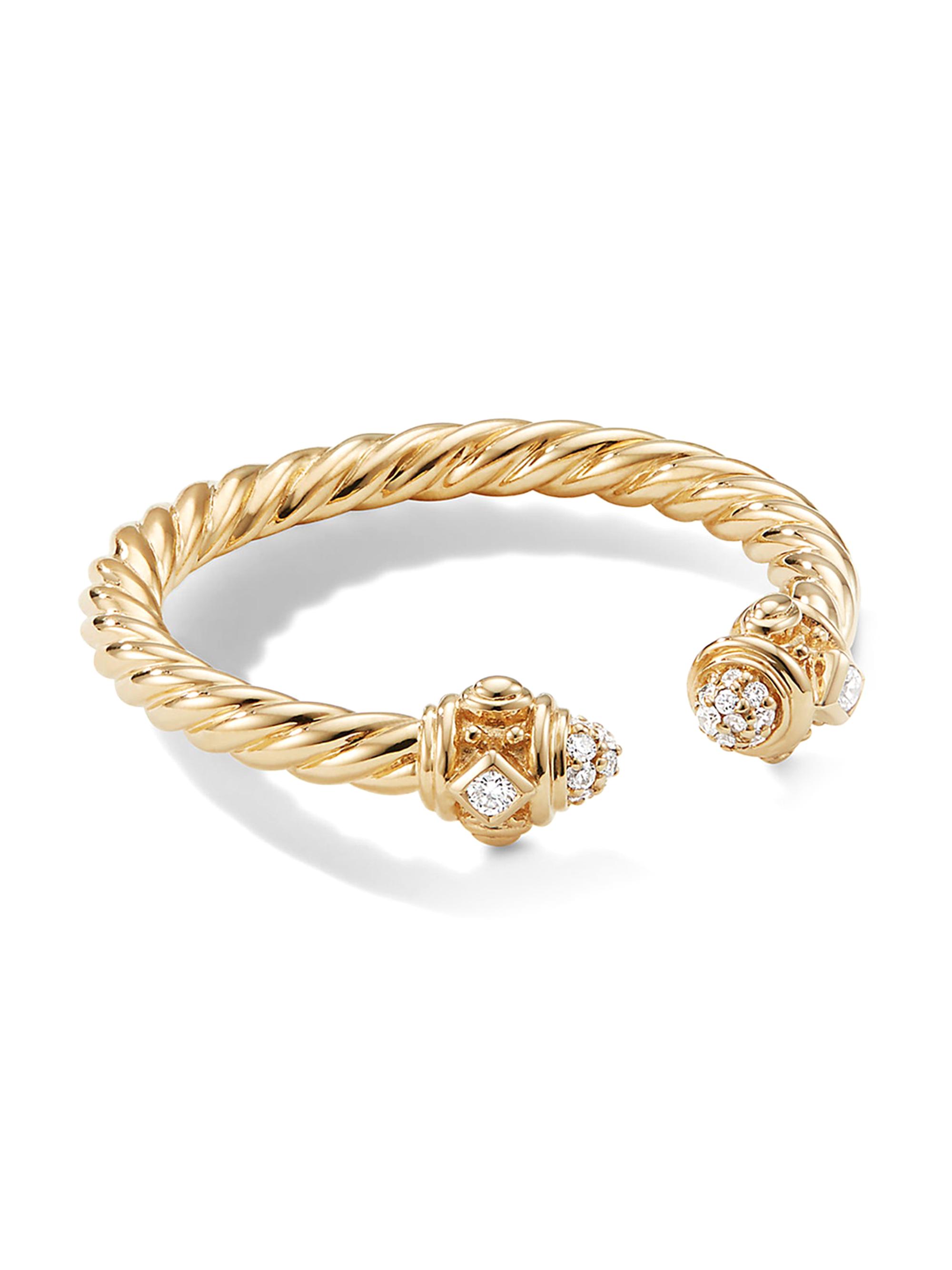 David Yurman Women's Renaissance Ring In 18K Yellow Gold - Diamond