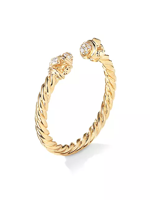 Shop David Yurman Renaissance Ring In 18K Yellow Gold | Saks Fifth