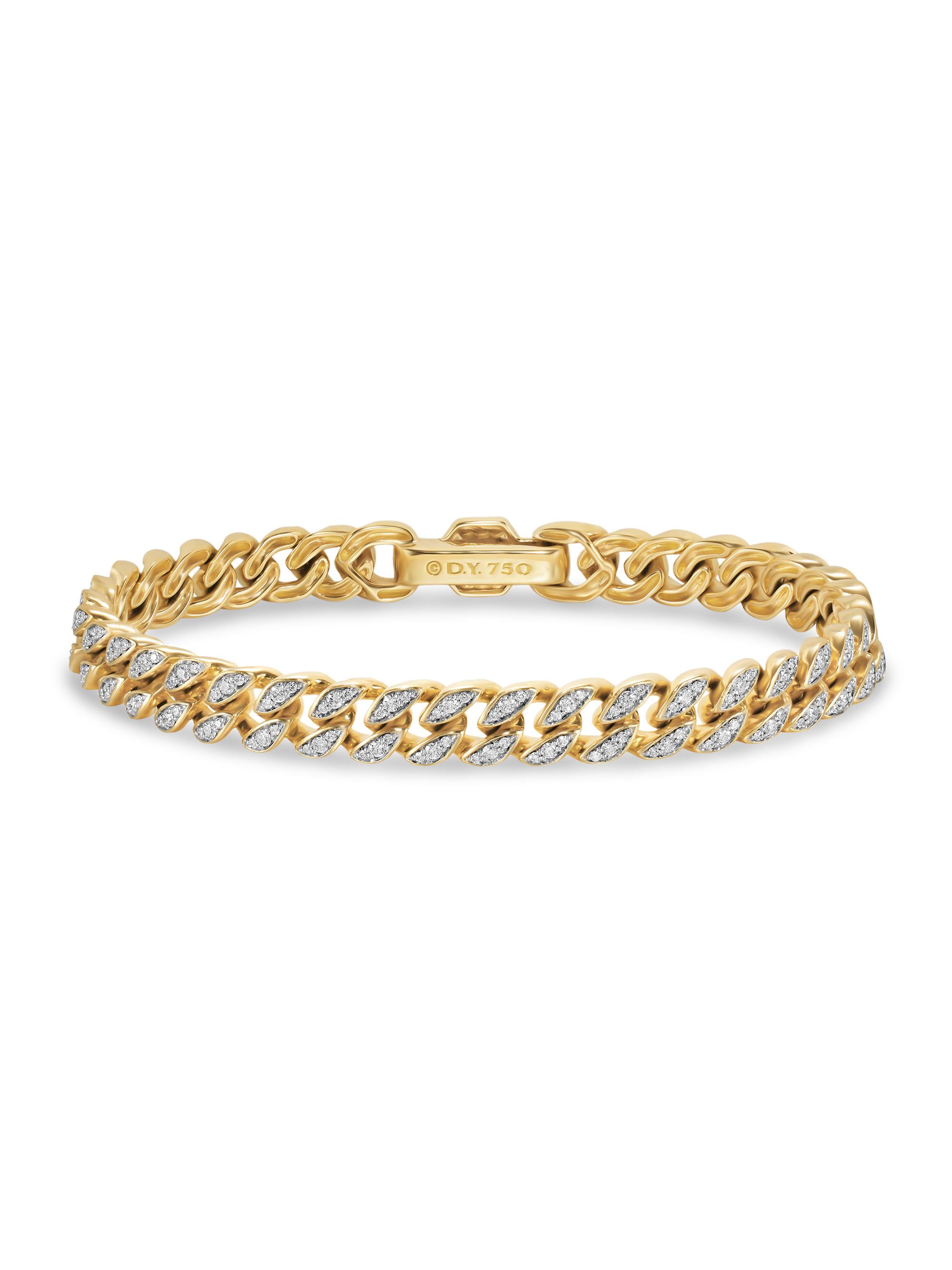 David Yurman Women's Curb Chain Bracelet in 18K Yellow Gold - Gold