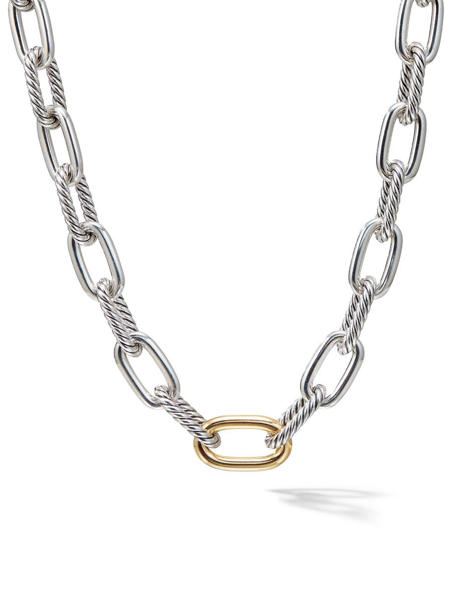 【David Yurman】 Stainless steelチェーンネックレス David Yurman Box Chain Necklace, 5mm