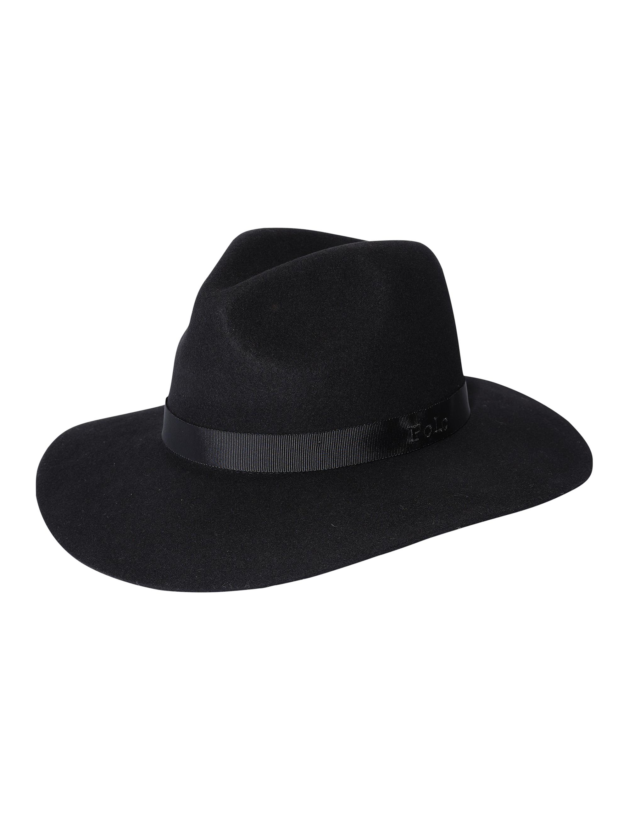 Polo Ralph Lauren Women's Wool Icons Packable Fedora - Black