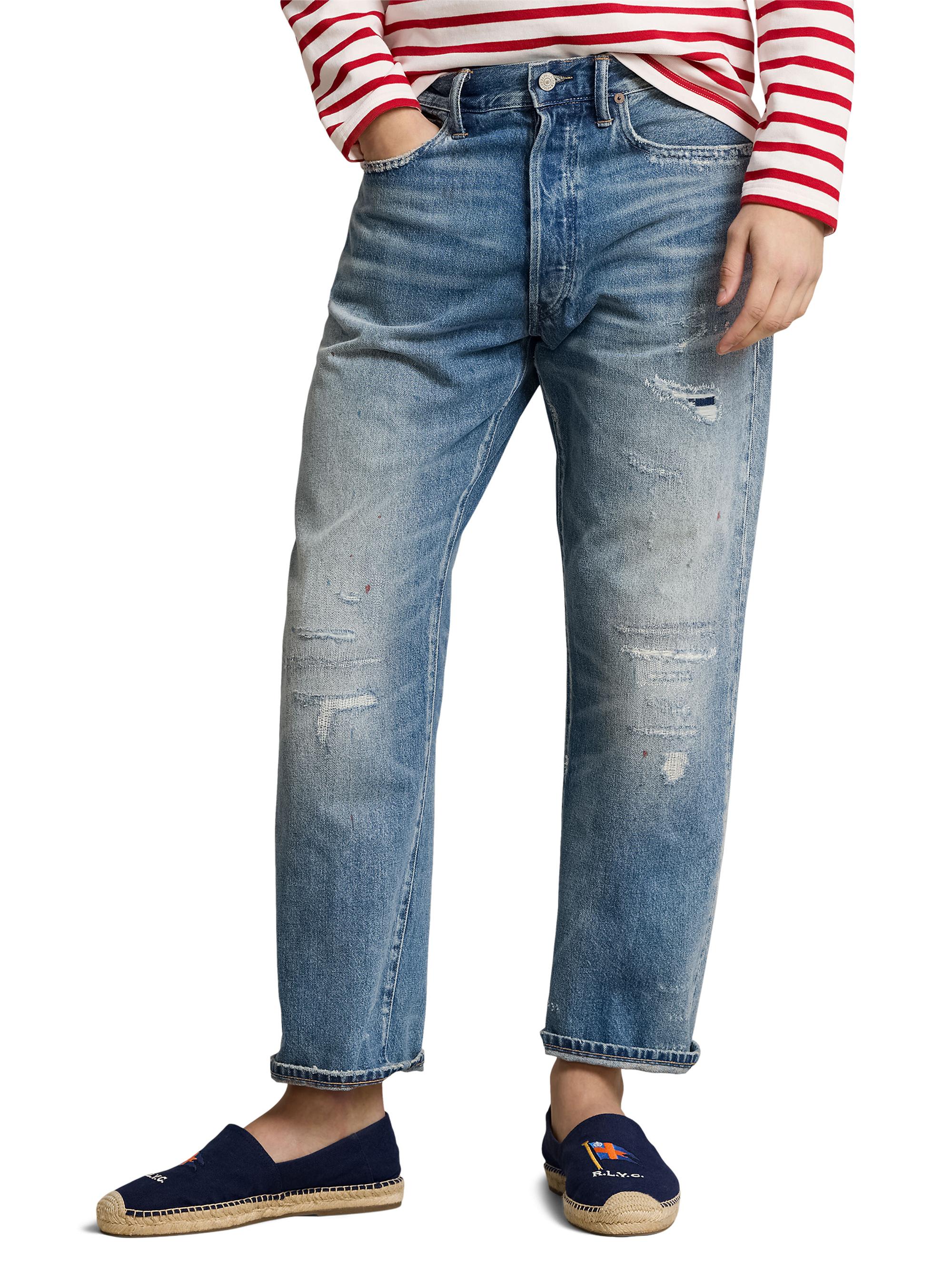 Polo Ralph Lauren Distressed Slim-Fit Jeans | Saks Fifth Avenue