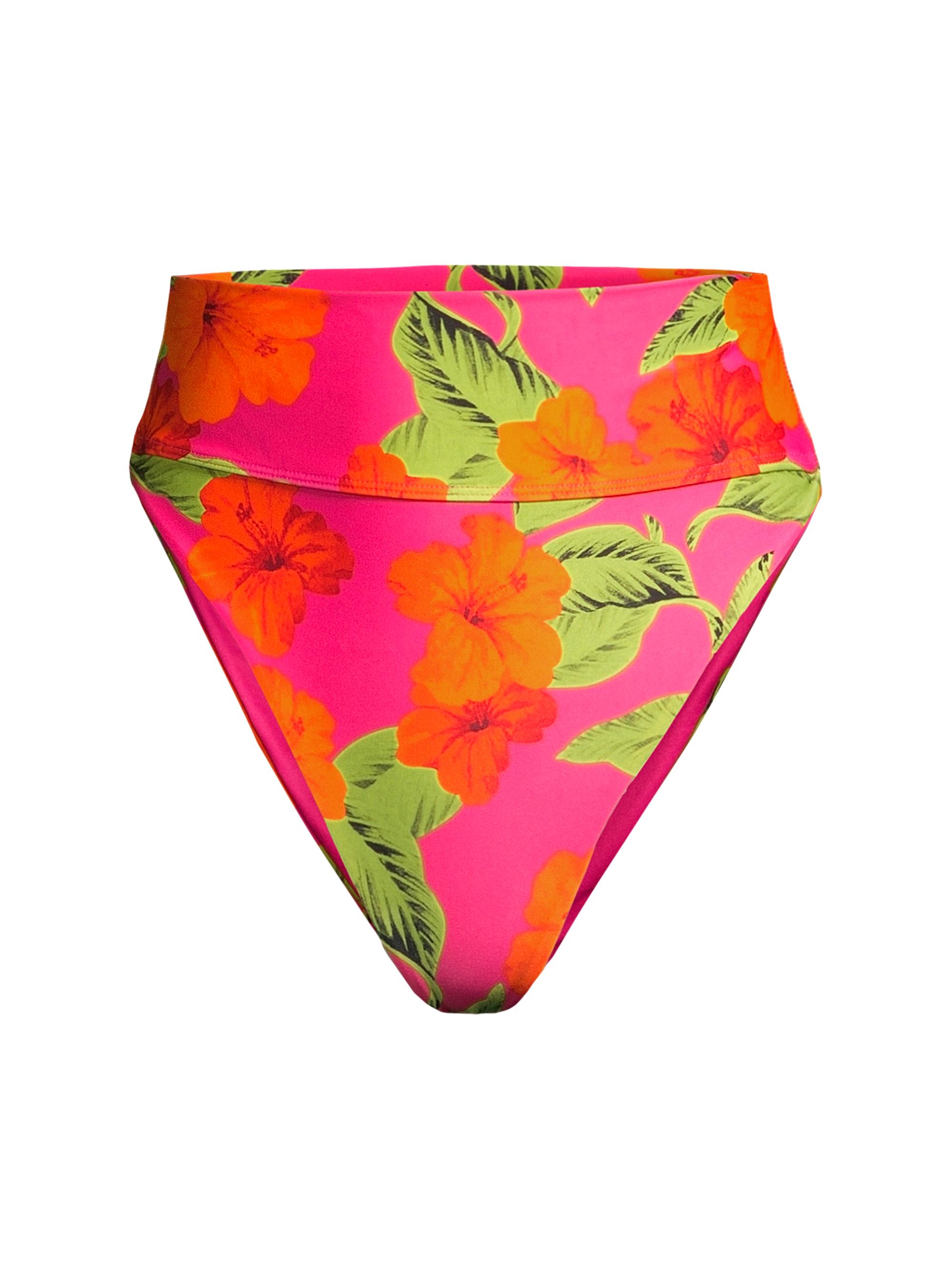 Beach Riot Women's Highway Floral High-Rise Bikini Bottom - Hibiscus Sunset