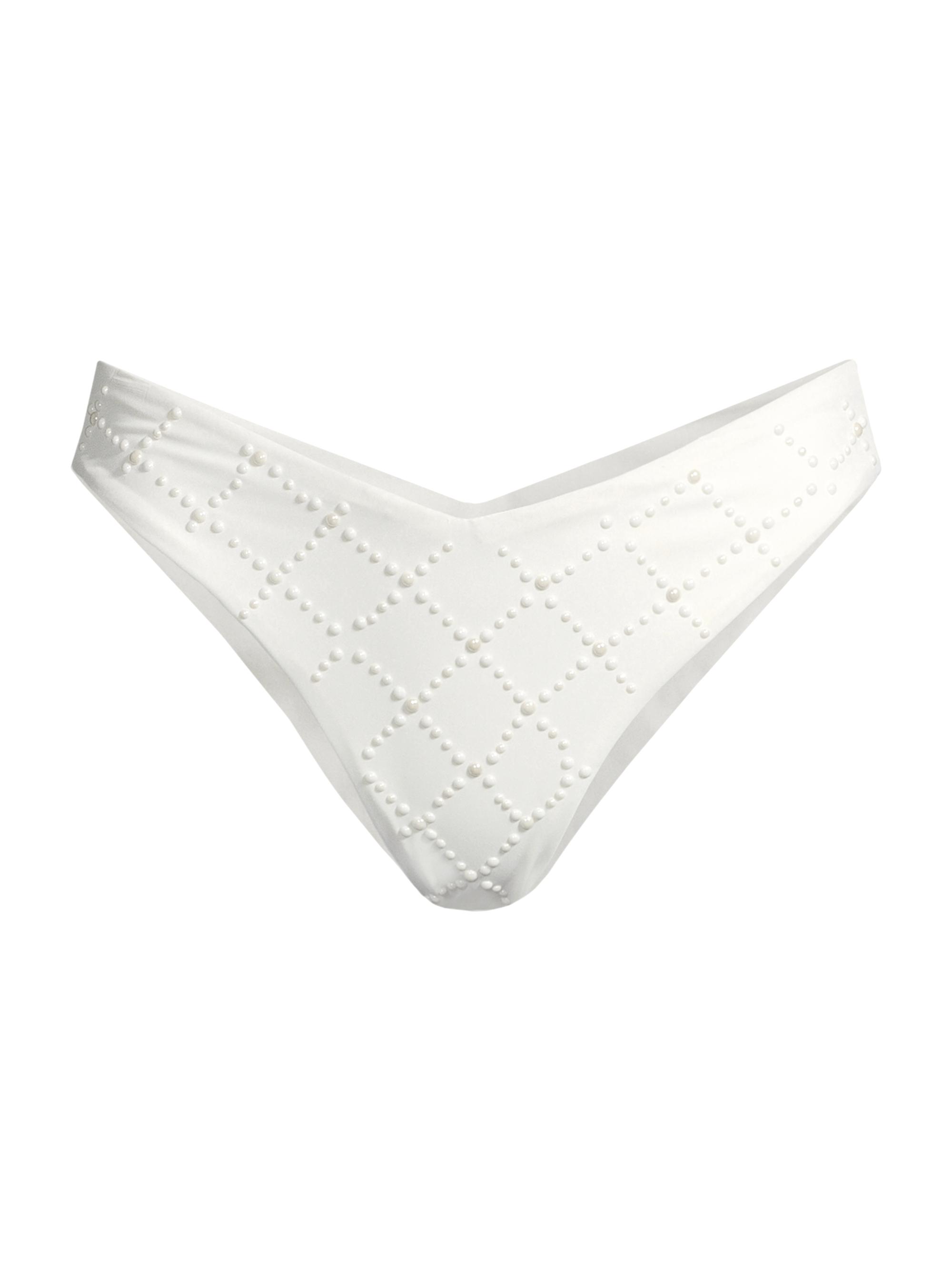 Beach Riot Women's Vanessa Studded V-Cut Bikini Bottom -  Pearl